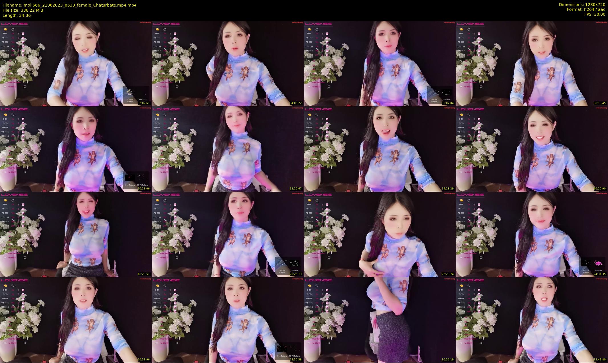 moli666 — 35 minute Chaturbate female cam show recording, 720p, Jun 21, 2023