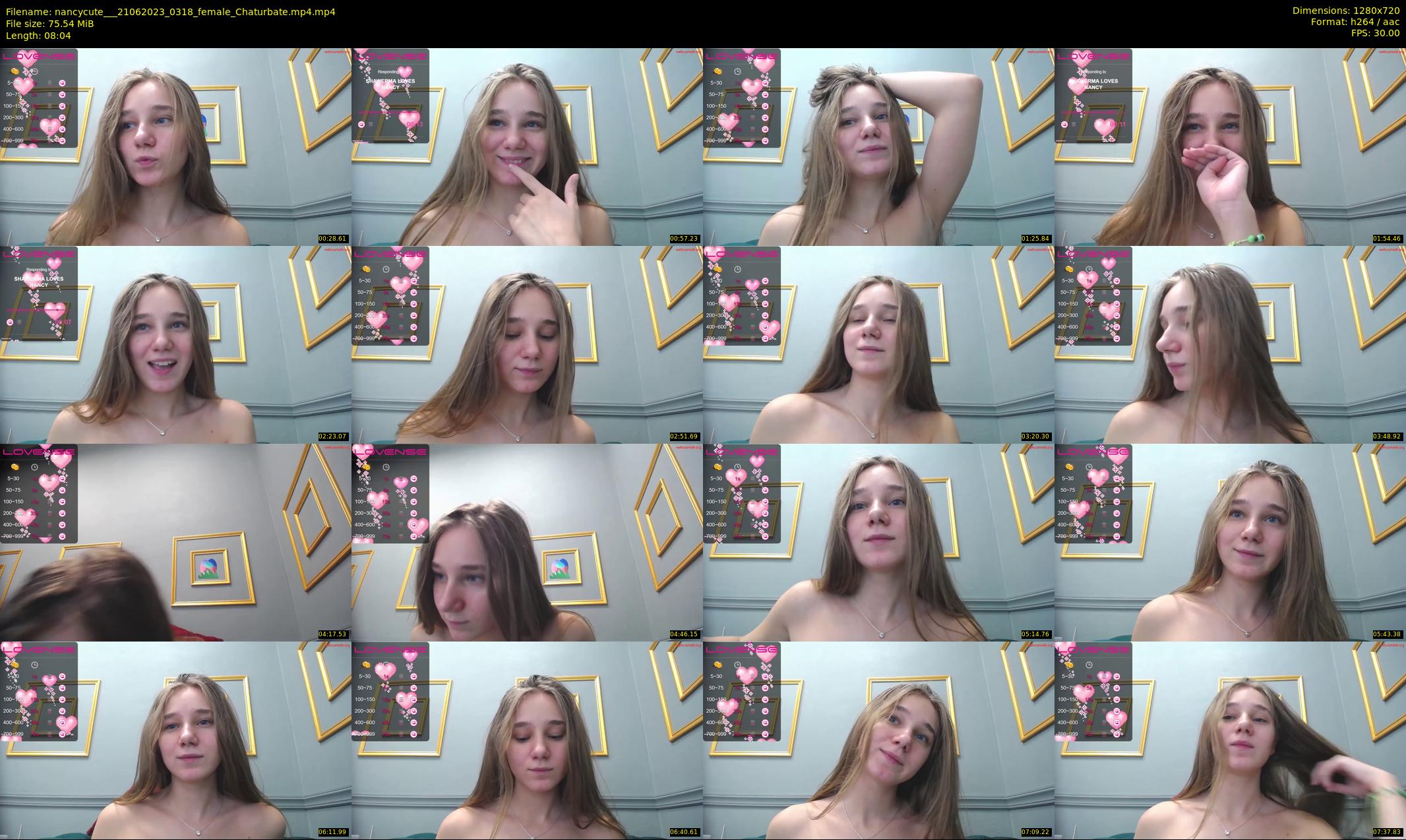 nancycute__ — 9 minute Chaturbate female cam show recording, 720p, Jun 21, 2023