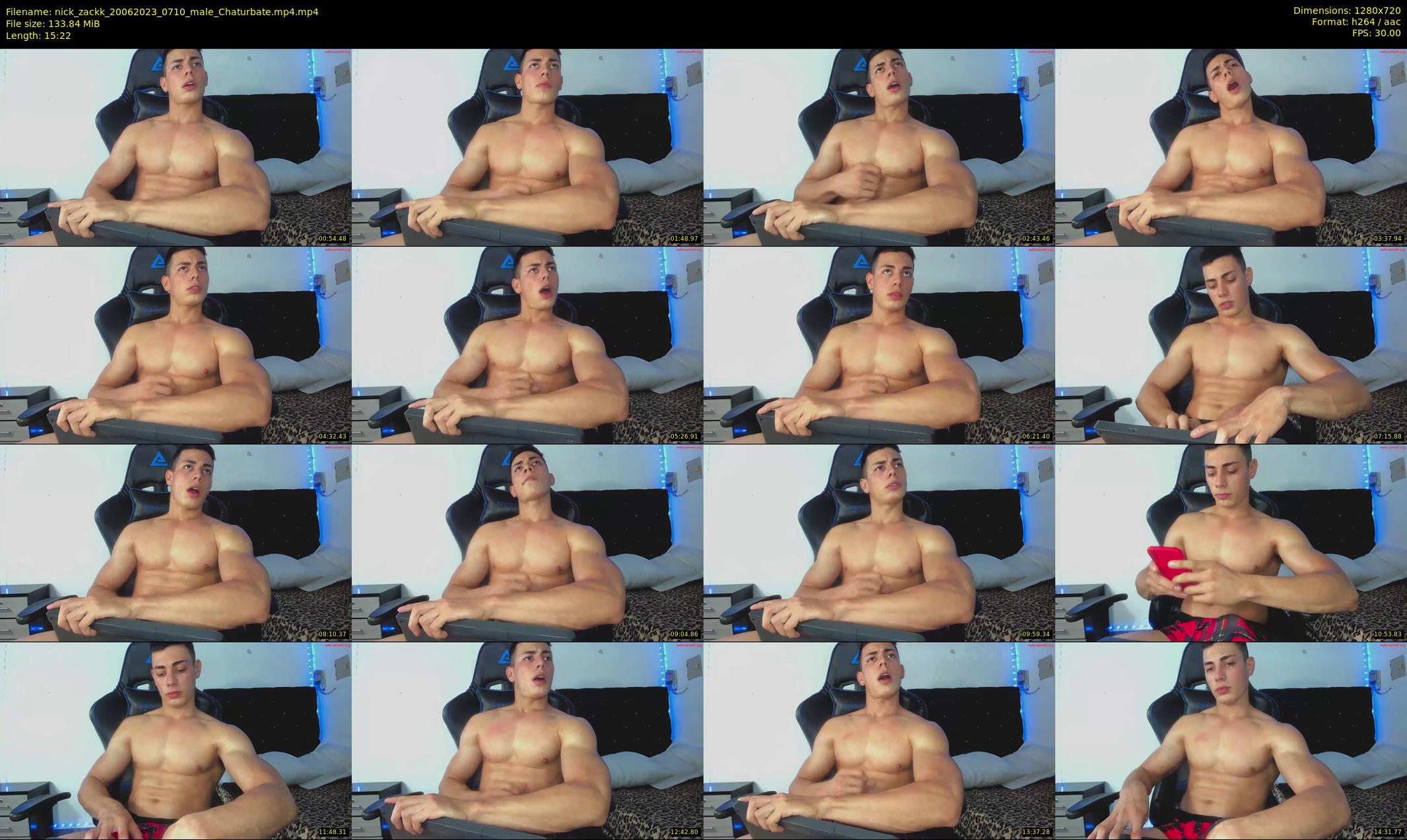nick_zackk — 16 minute Chaturbate male cam show recording, 720p, Jun 20, 2023
