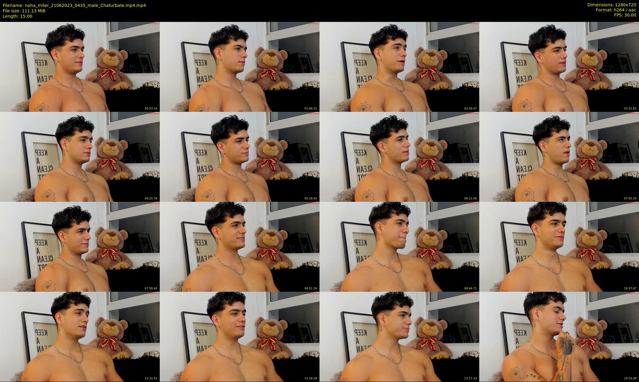 noha_miler — 15 minute Chaturbate male cam show recording, 720p, Jun 21, 2023