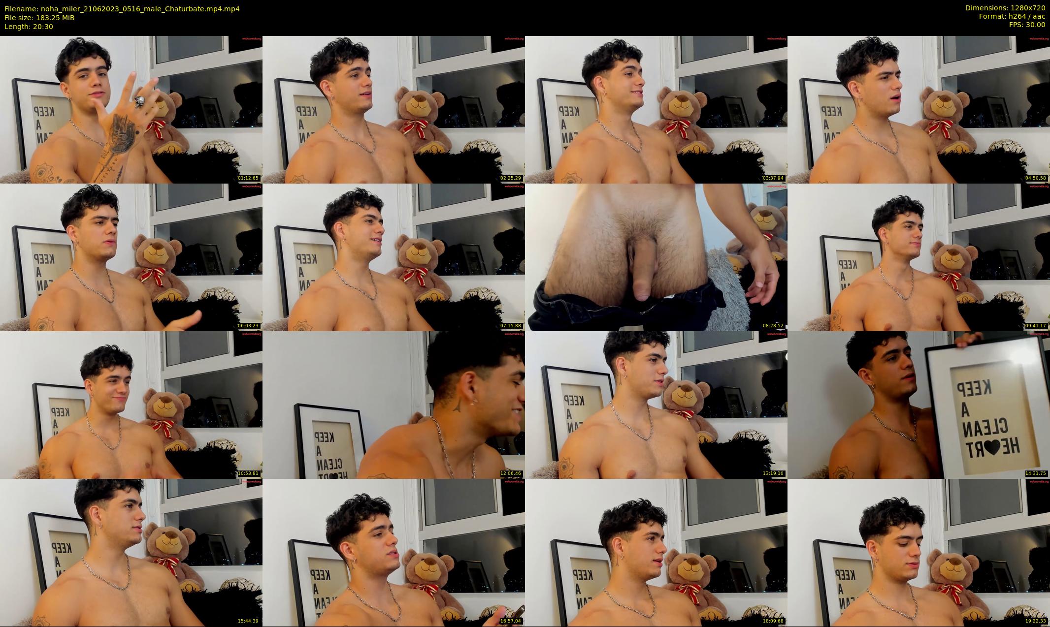 noha_miler — 21 minute Chaturbate male cam show recording, 720p, Jun 21, 2023