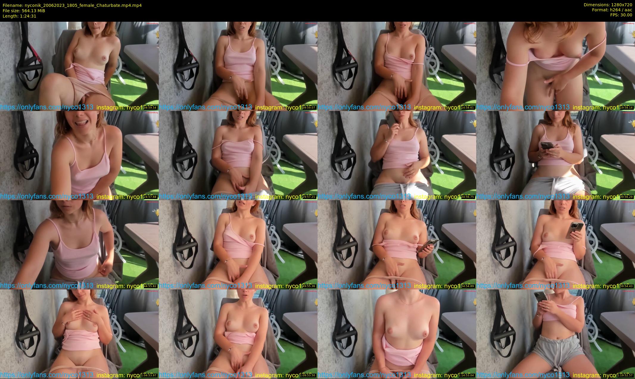 nyconik — 85 minute Chaturbate female cam show recording, 720p, Jun 20, 2023