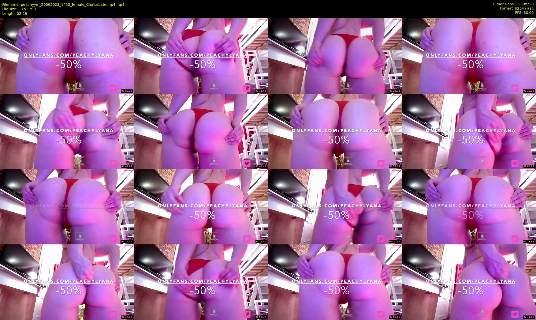 peachyym — 3 minute Chaturbate female cam show recording, 720p, Jun 20, 2023