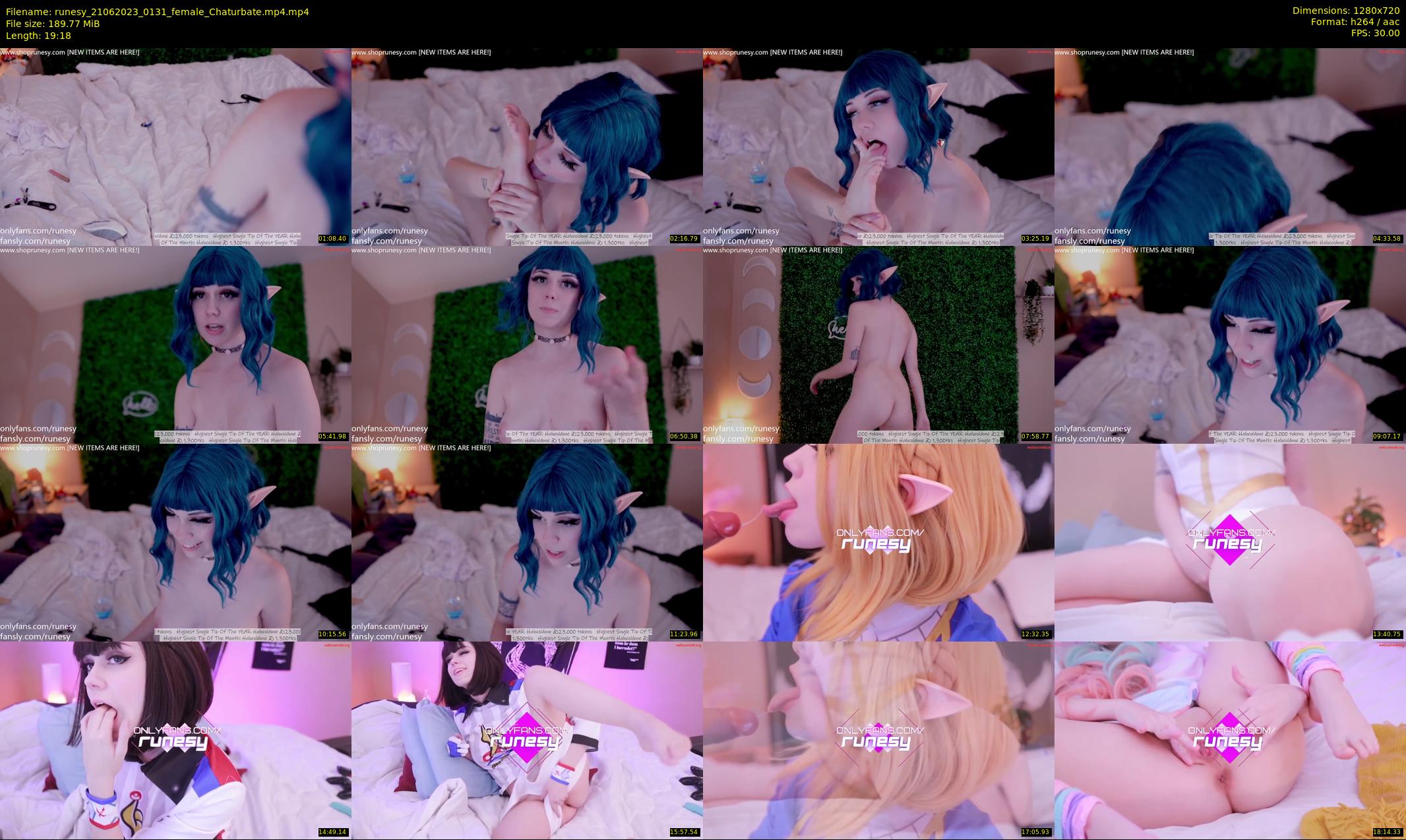 runesy — 20 minute Chaturbate female cam show recording, 720p, Jun 21, 2023