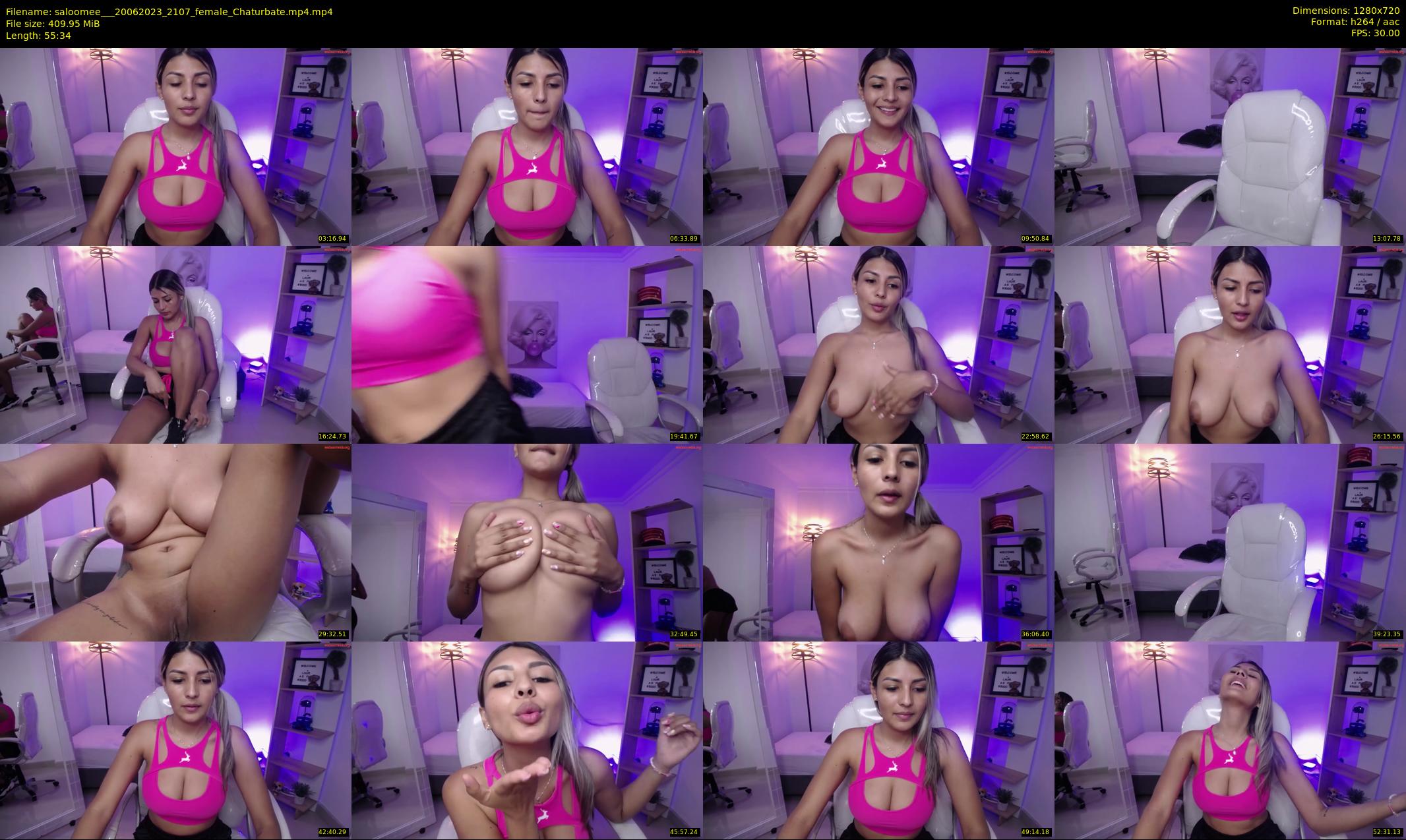 saloomee__ — 56 minute Chaturbate female cam show recording, 720p, Jun 20, 2023