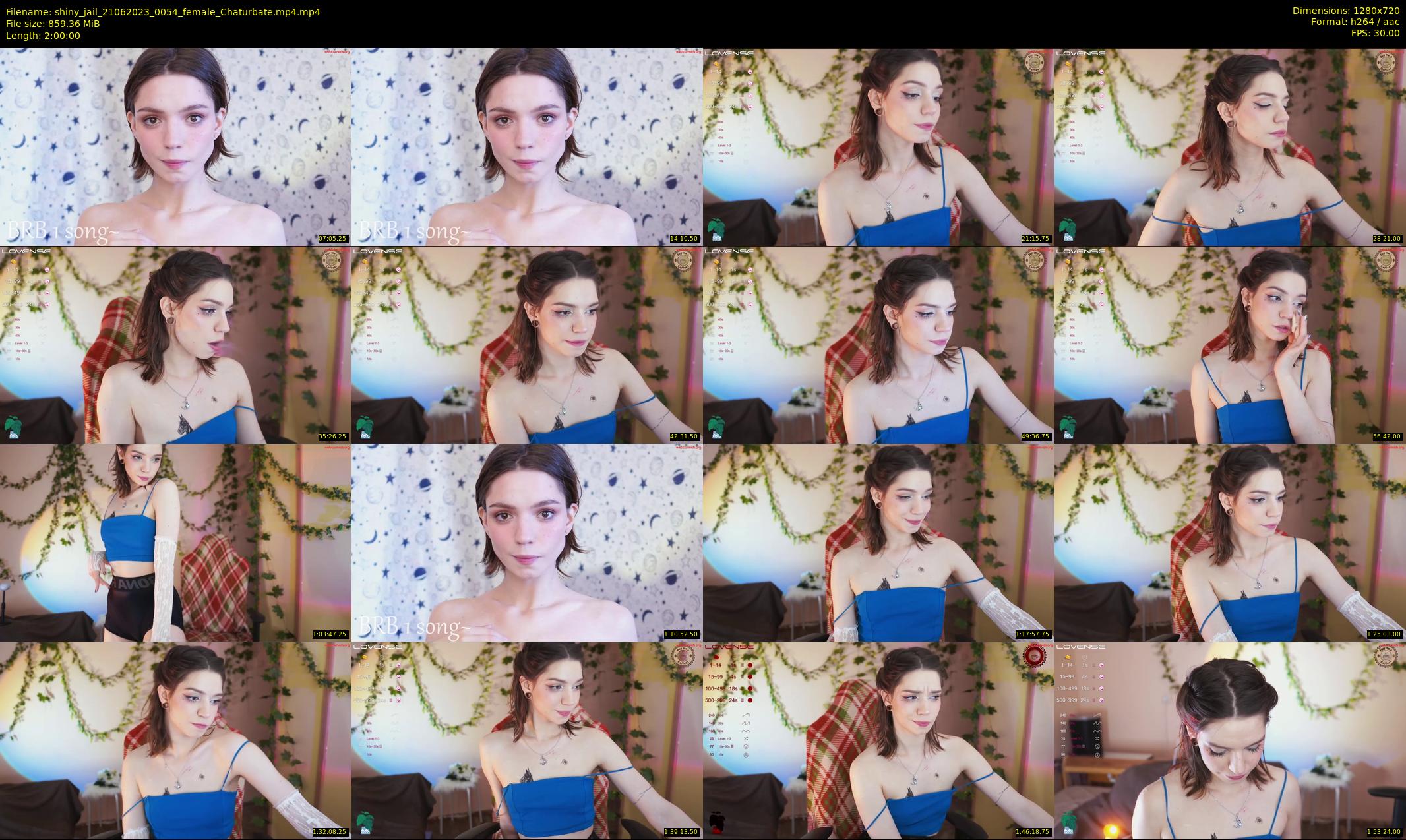shiny_jail — 120 minute Chaturbate female cam show recording, 720p, Jun 21, 2023