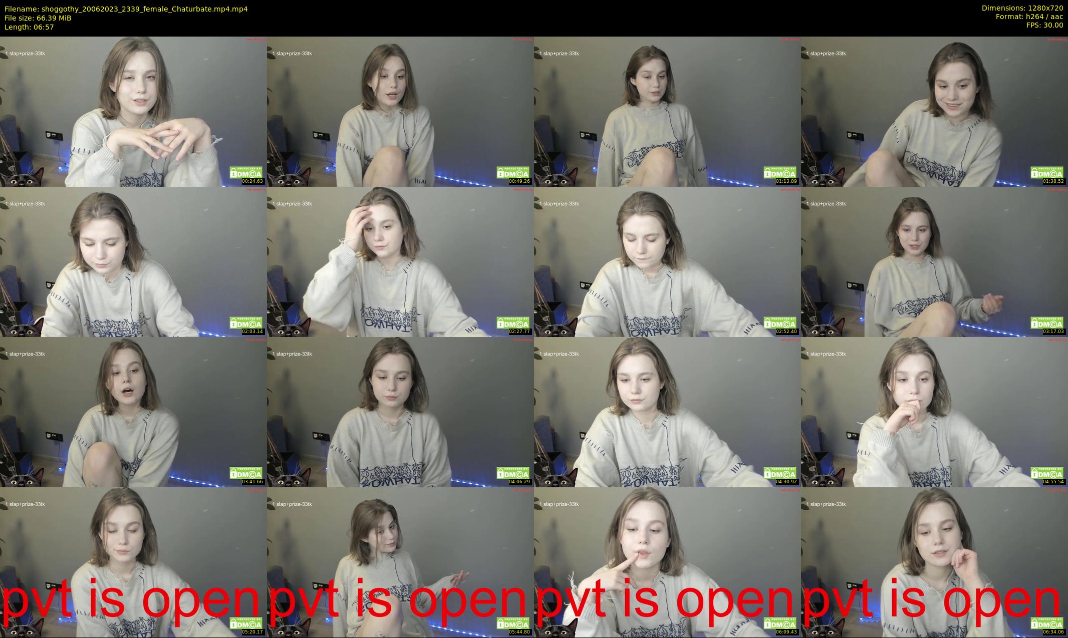 shoggothy — 7 minute Chaturbate female cam show recording, 720p, Jun 20, 2023