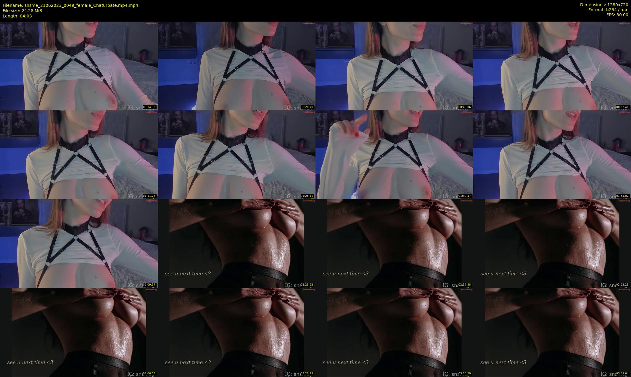 snsme — 5 minute Chaturbate female cam show recording, 720p, Jun 21, 2023