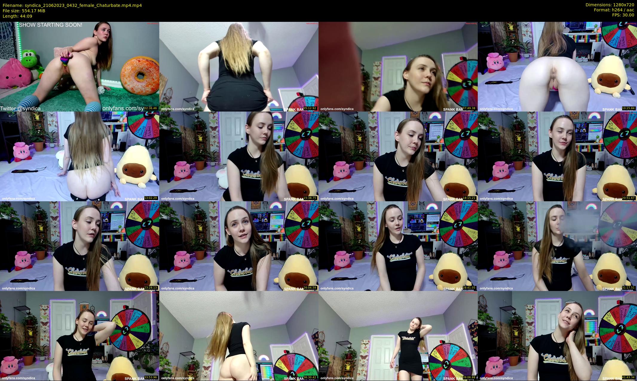 syndica — 45 minute Chaturbate female cam show recording, 720p, Jun 21, 2023