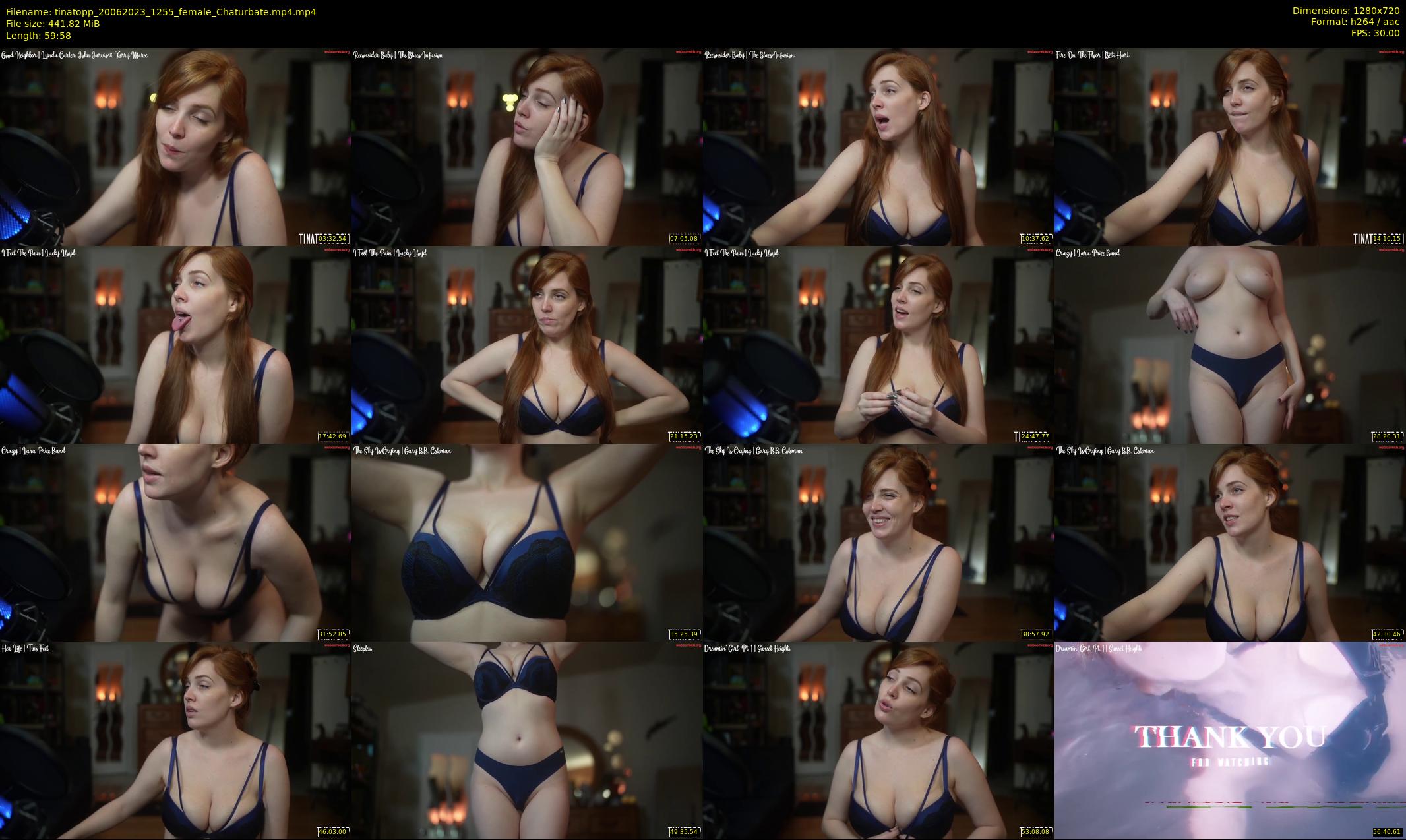 tinatopp — 60 minute Chaturbate female cam show recording, 720p, Jun 20, 2023