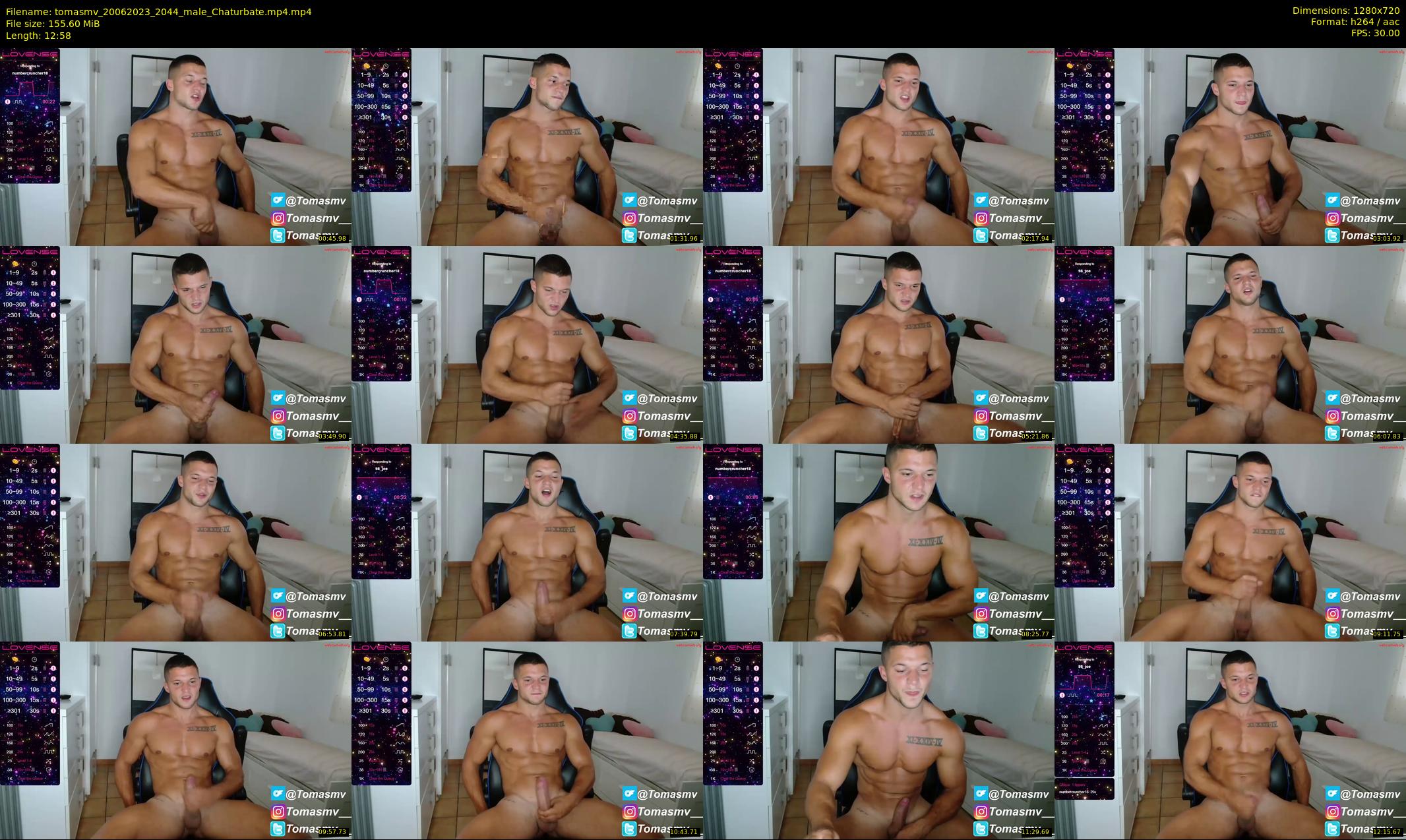 tomasmv — 13 minute Chaturbate male cam show recording, 720p, Jun 20, 2023
