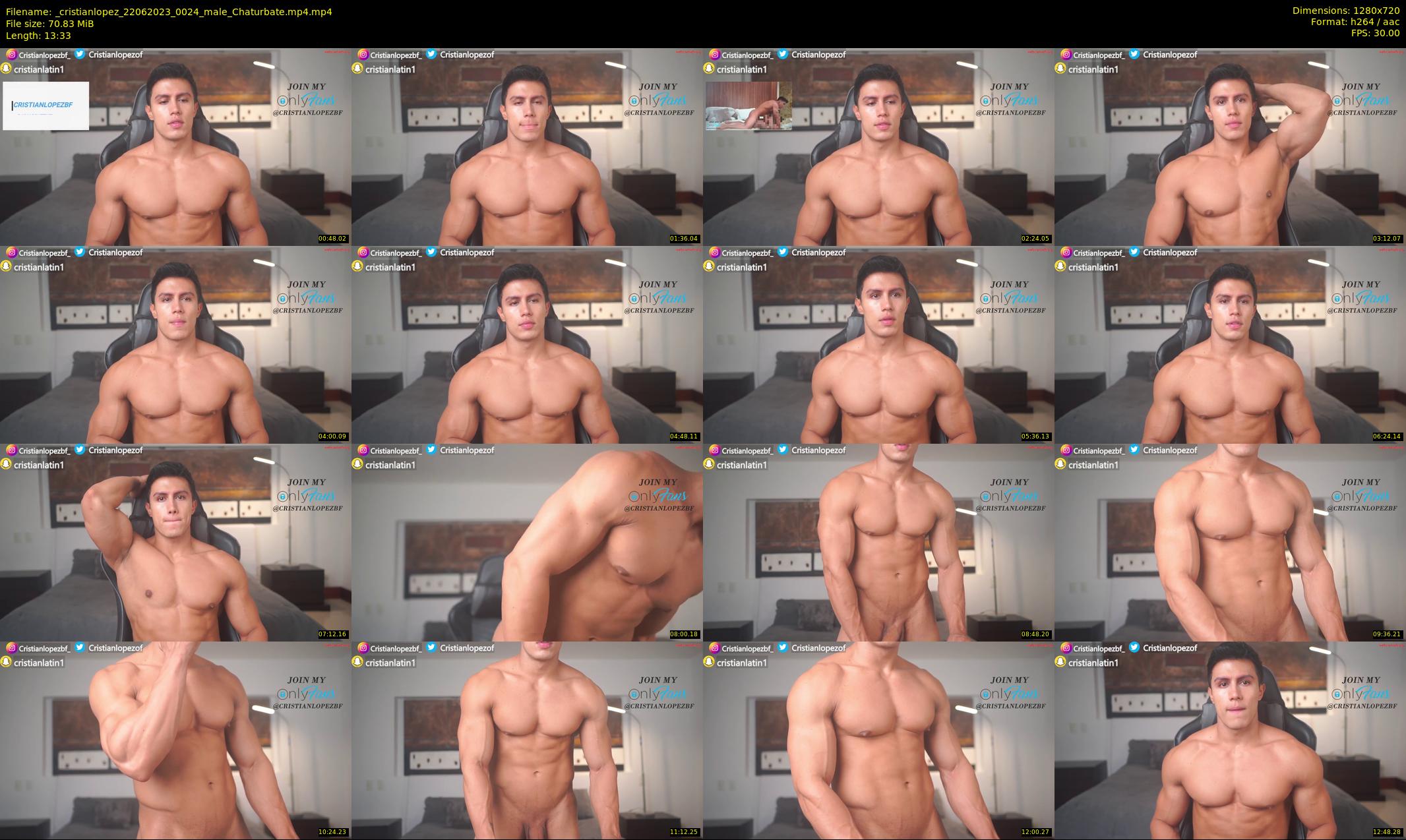 _cristianlopez — 14 minute Chaturbate male cam show recording, 720p, Jun 22, 2023