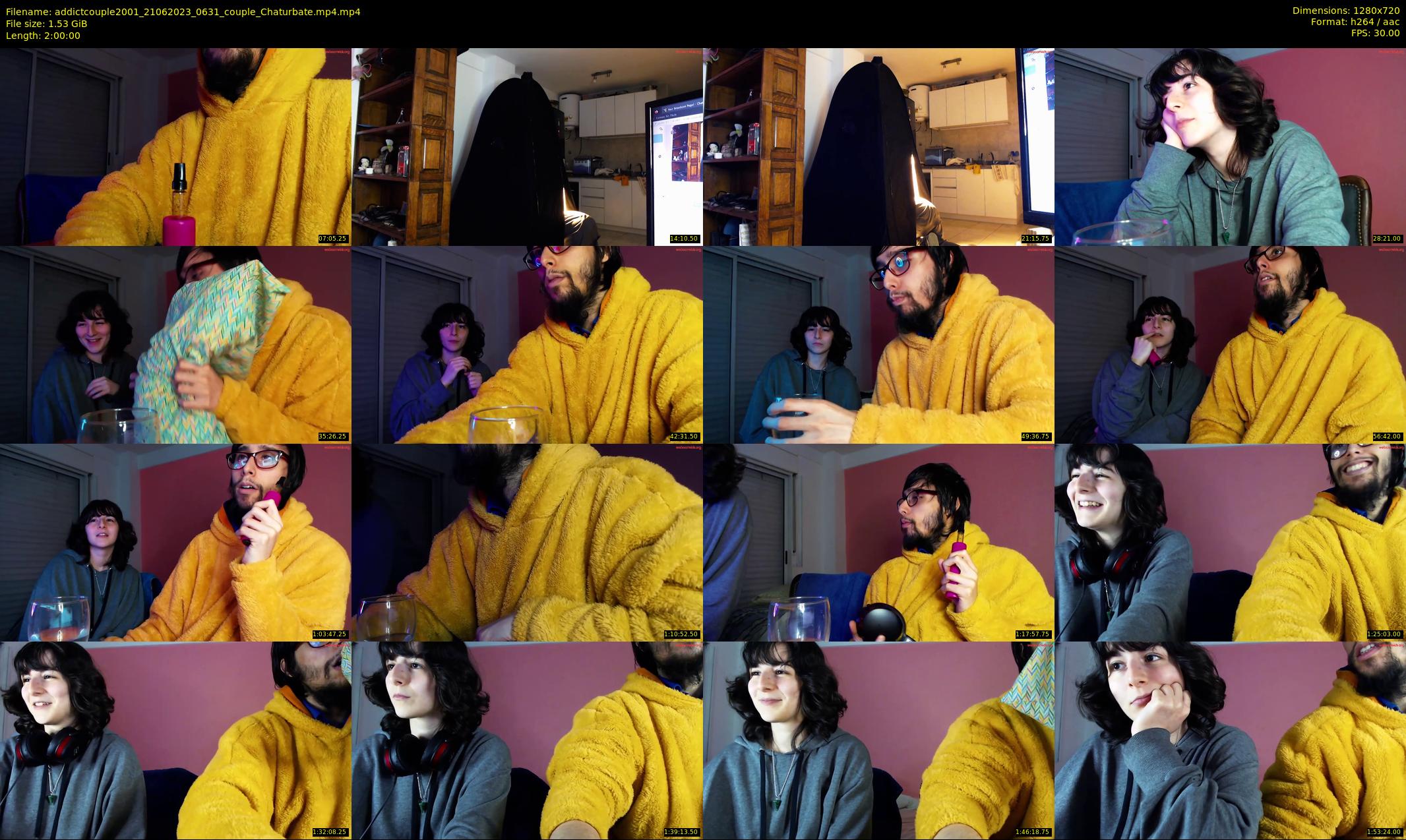 addictcouple2001 — 120 minute Chaturbate couple cam show recording, 720p, Jun 21, 2023