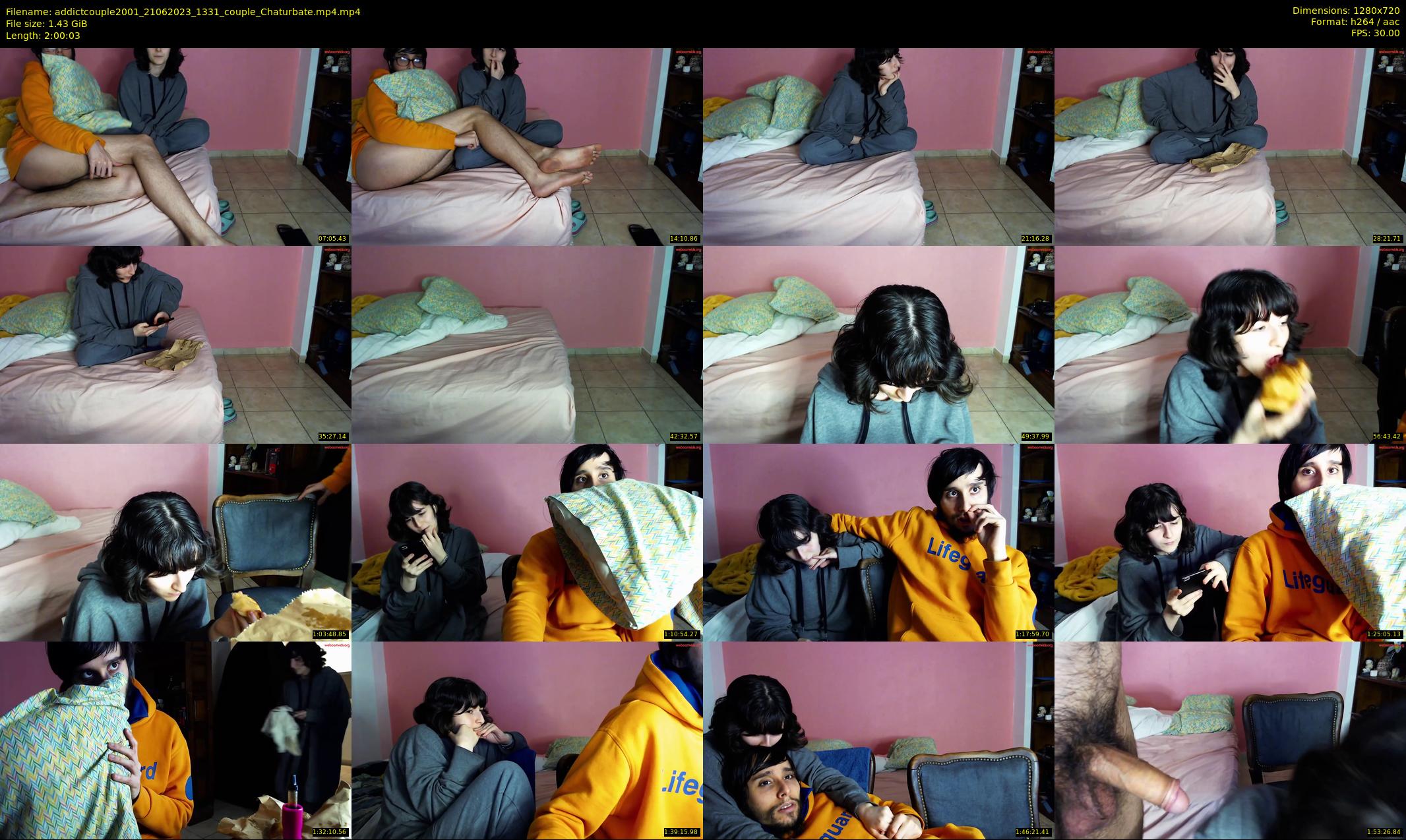 addictcouple2001 — 121 minute Chaturbate couple cam show recording, 720p, Jun 21, 2023