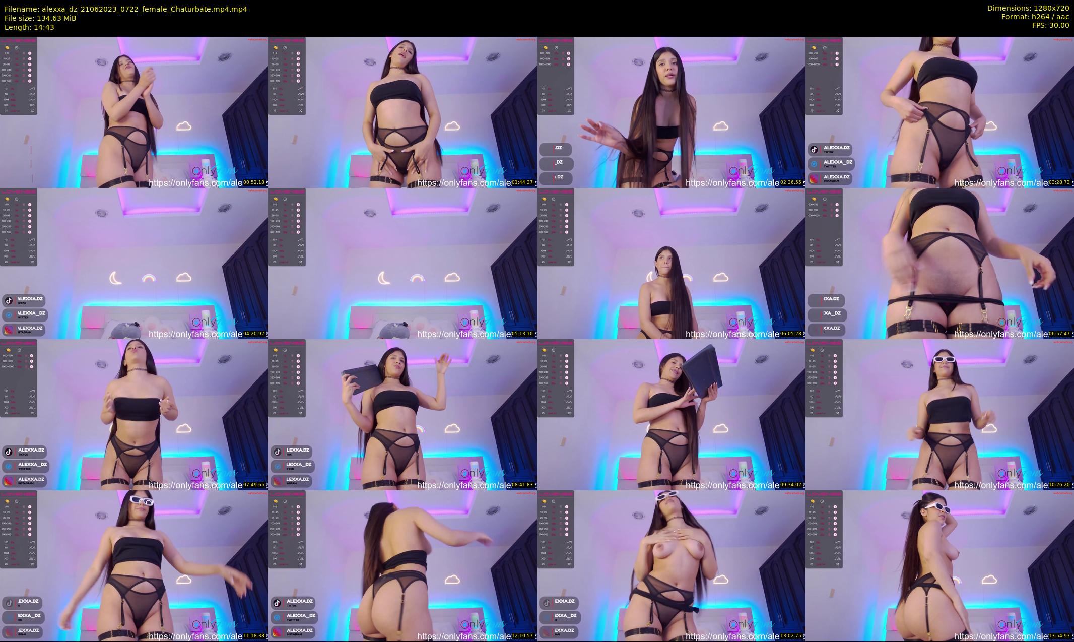 alexxa_dz — 15 minute Chaturbate female cam show recording, 720p, Jun 21, 2023
