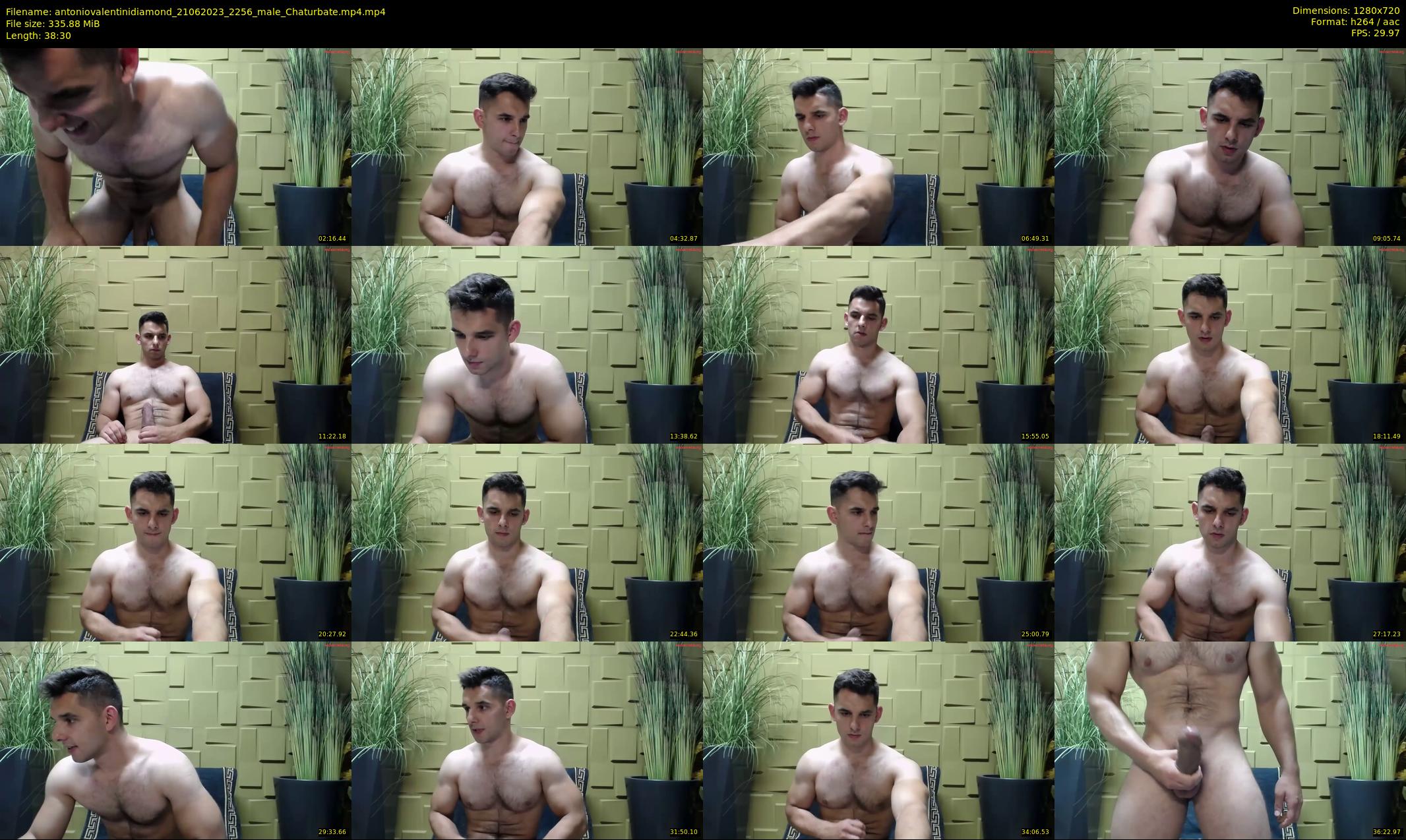 antoniovalentinidiamond — 39 minute Chaturbate male cam show recording, 720p, Jun 21, 2023