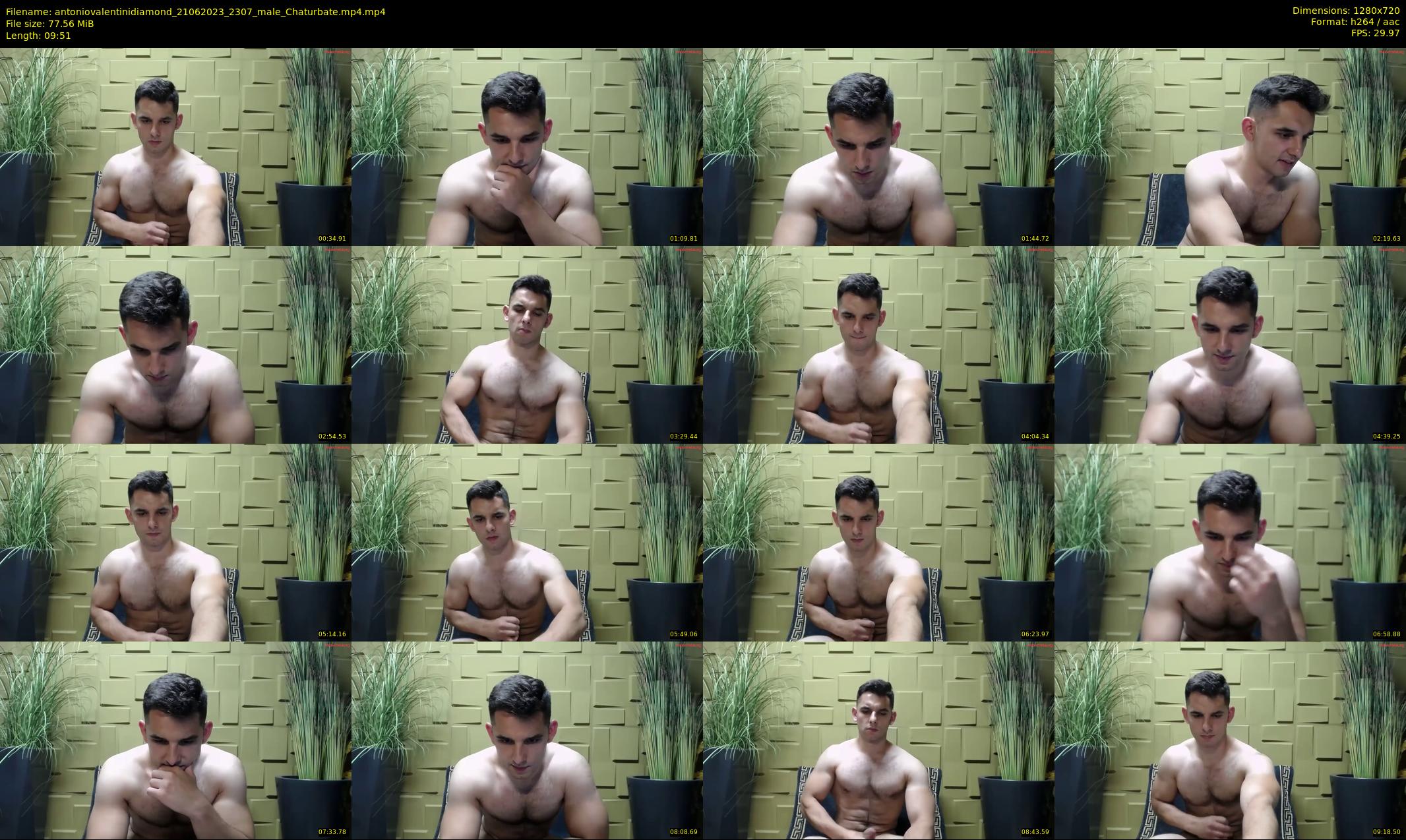 antoniovalentinidiamond — 10 minute Chaturbate male cam show recording, 720p, Jun 21, 2023