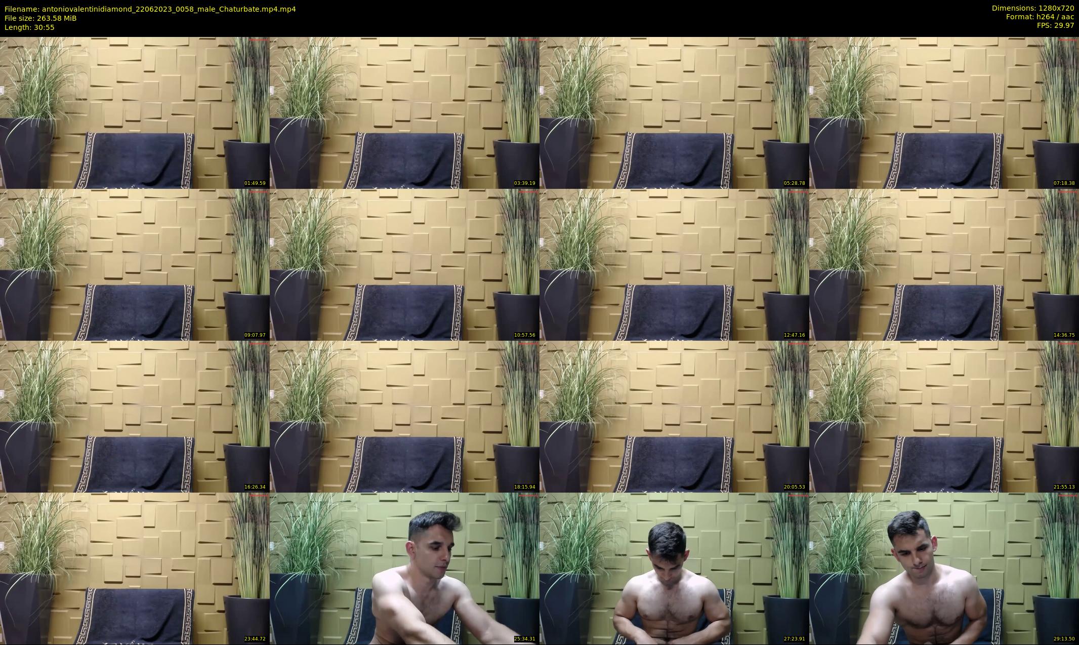 antoniovalentinidiamond — 31 minute Chaturbate male cam show recording, 720p, Jun 22, 2023