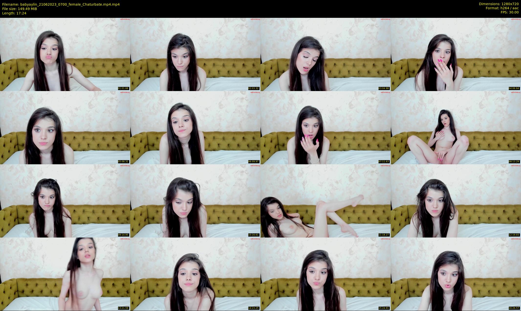 babyaylin — 18 minute Chaturbate female cam show recording, 720p, Jun 21, 2023