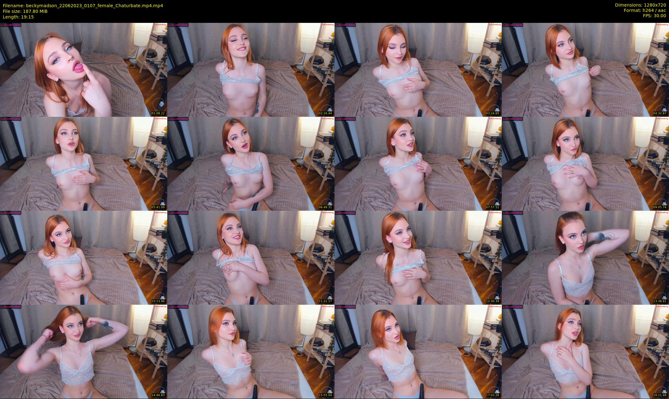 beckymadson — 20 minute Chaturbate female cam show recording, 720p, Jun 22, 2023