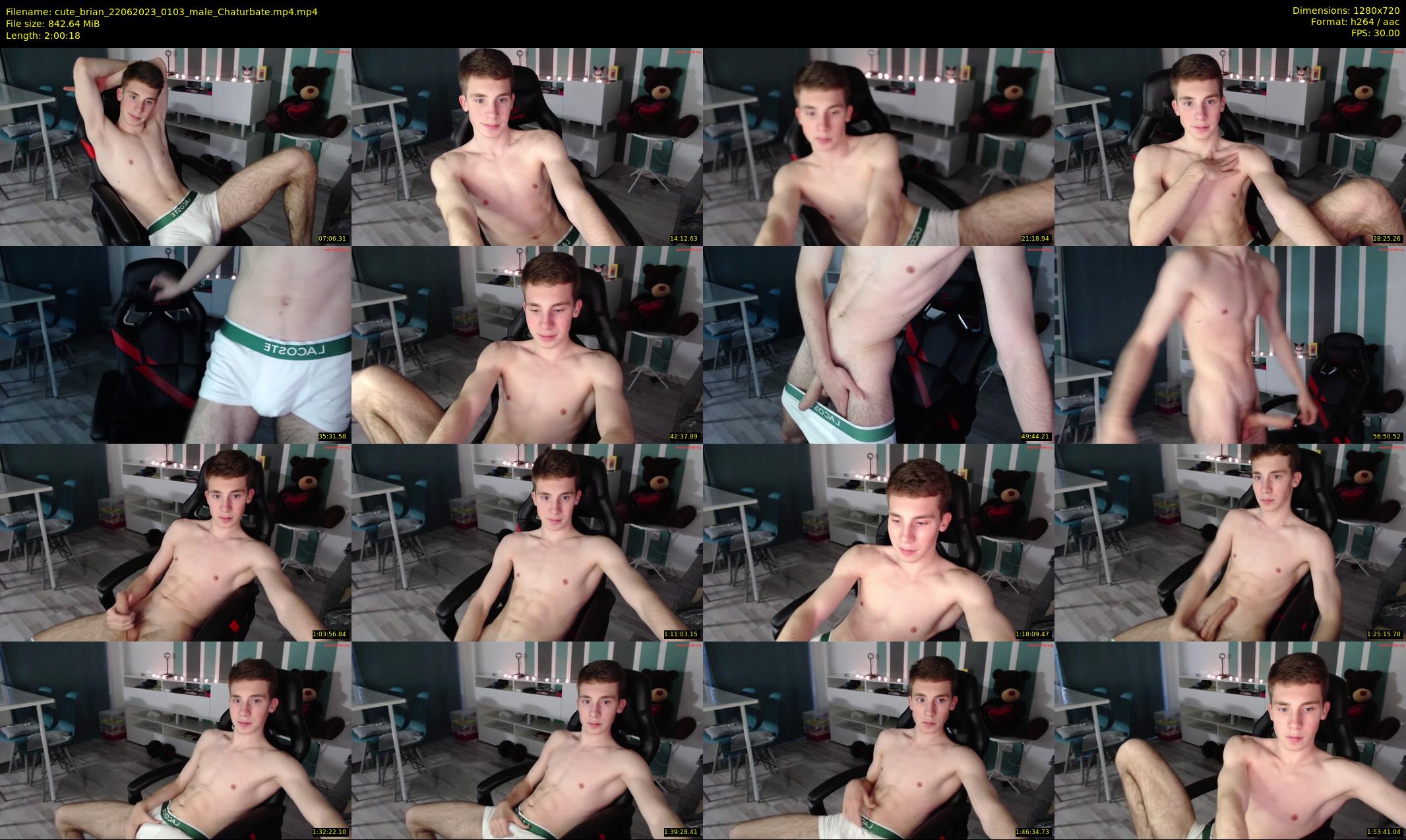 cute_brian — 121 minute Chaturbate male cam show recording, 720p, Jun 22, 2023