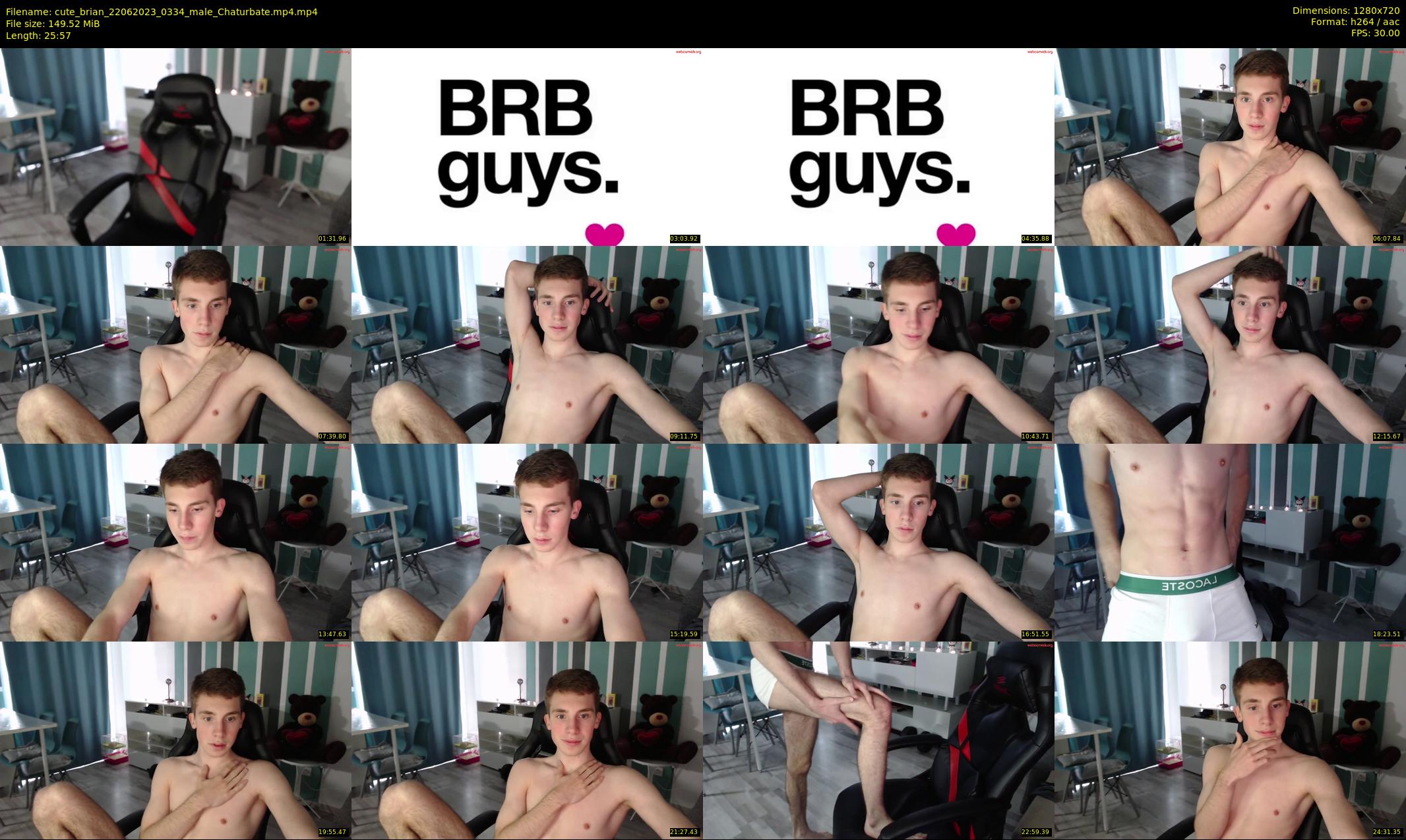 cute_brian — 26 minute Chaturbate male cam show recording, 720p, Jun 22, 2023