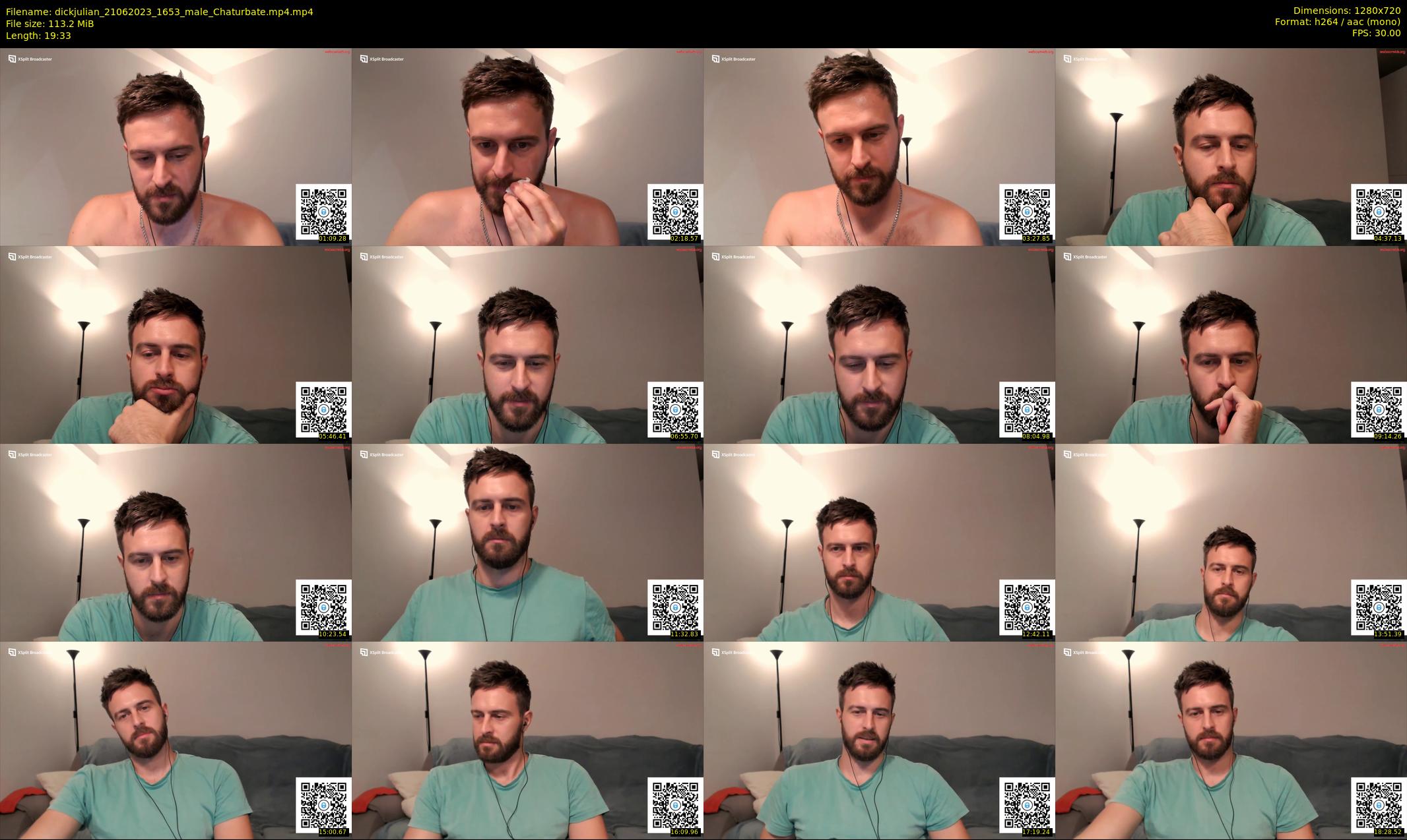 dickjulian — 20 minute Chaturbate male cam show recording, 720p, Jun 21, 2023