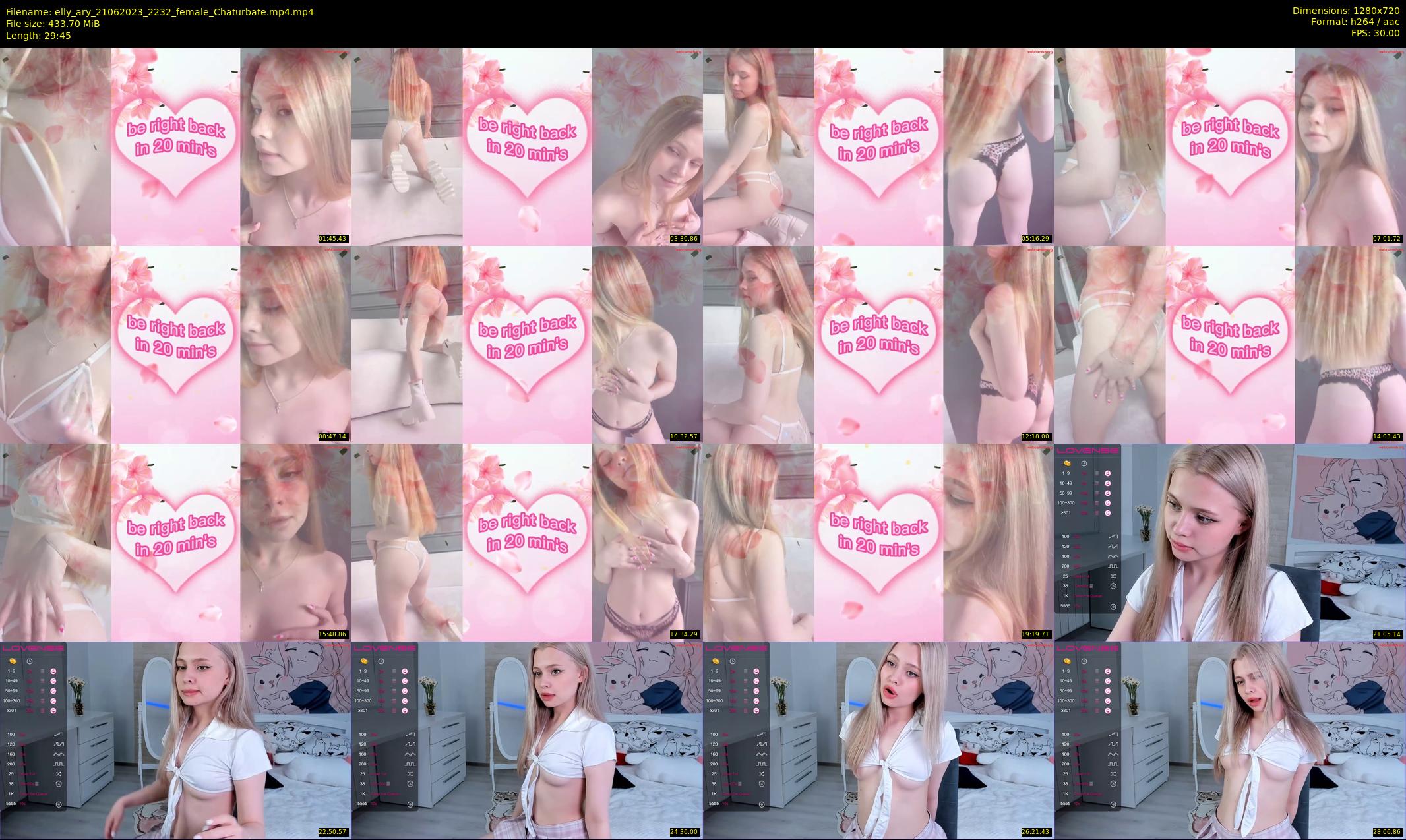 elly_ary — 30 minute Chaturbate female cam show recording, 720p, Jun 21, 2023