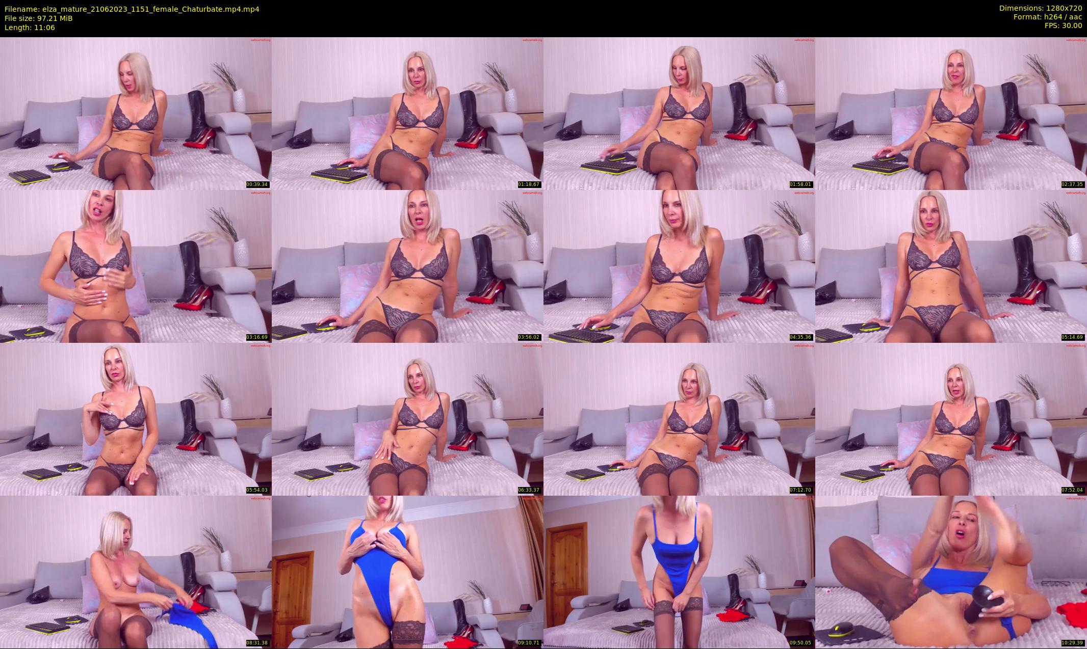 elza_mature — 12 minute Chaturbate female cam show recording, 720p, Jun 21, 2023