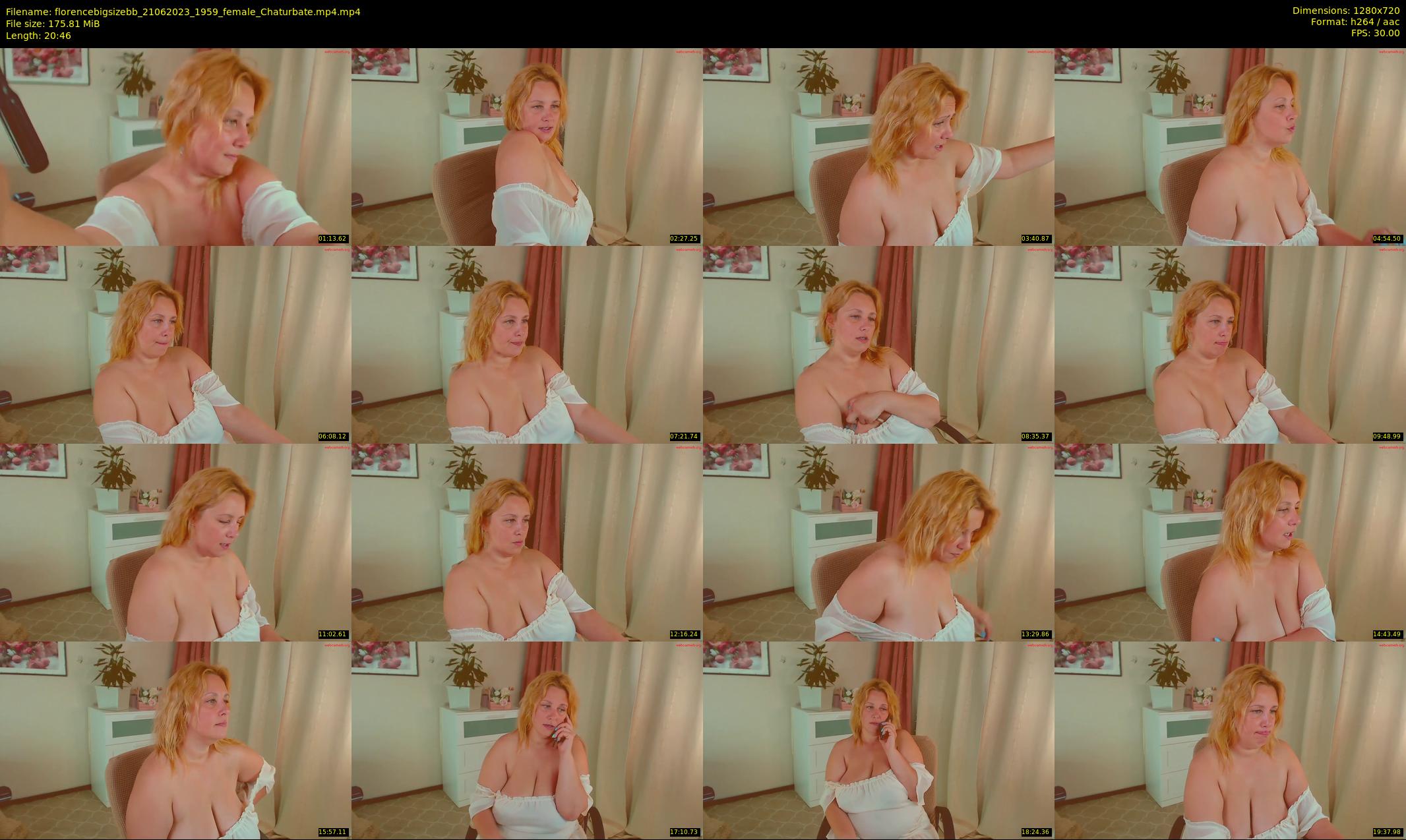 florencebigsizebb — 21 minute Chaturbate female cam show recording, 720p, Jun 21, 2023