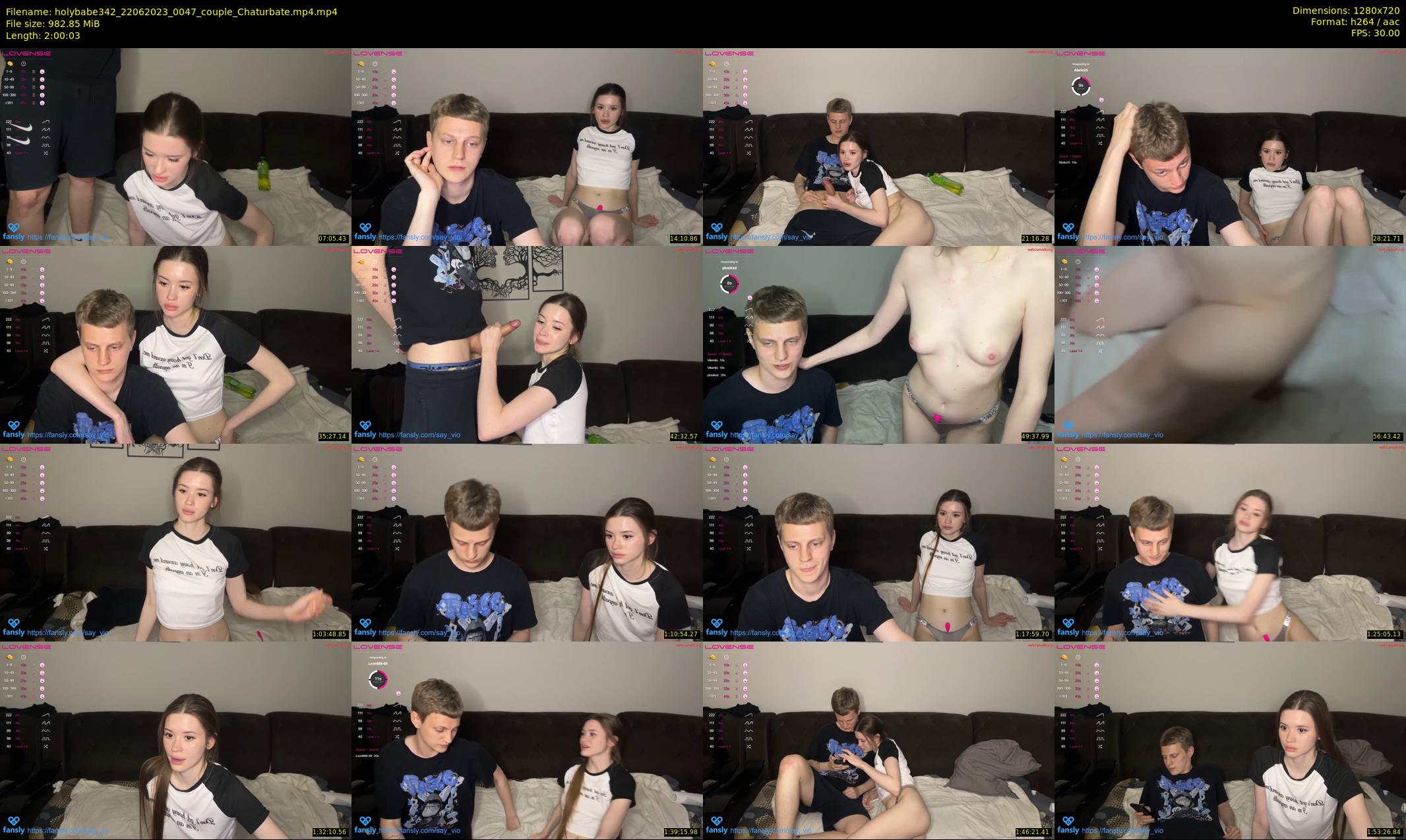 holybabe342 — 121 minute Chaturbate couple cam show recording, 720p, Jun 22, 2023