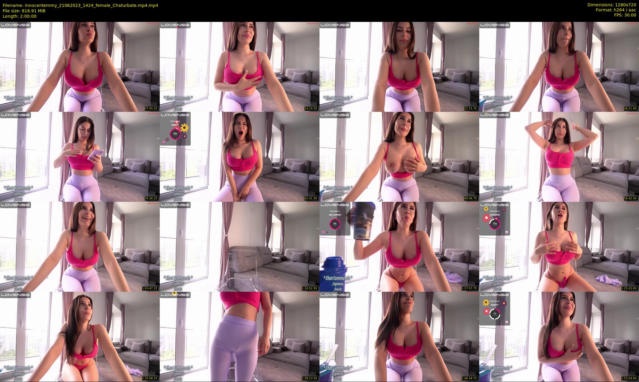 innocentemmy — 120 minute Chaturbate female cam show recording, 720p, Jun 21, 2023