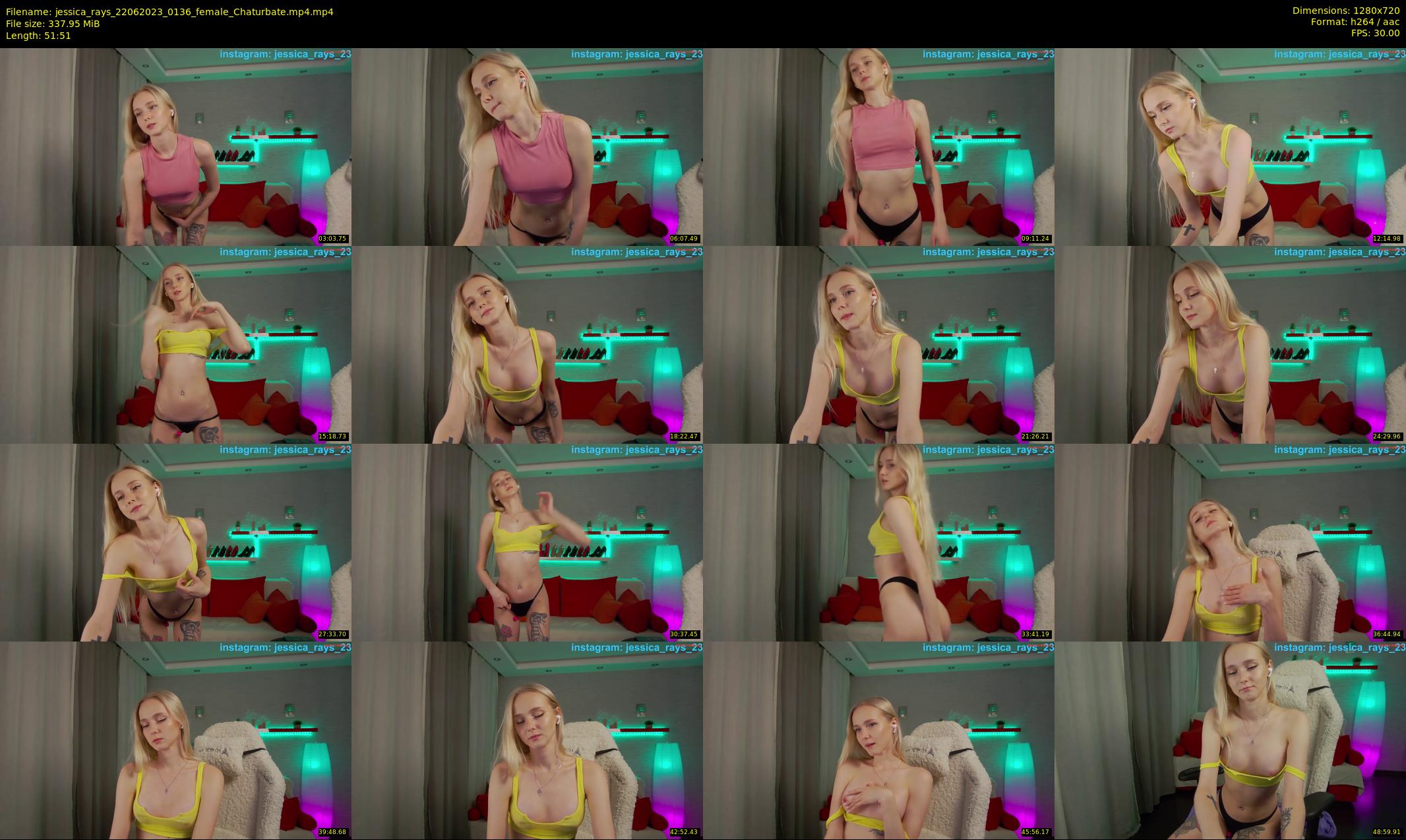 jessica_rays — 52 minute Chaturbate couple cam show recording, 720p, Jun 22, 2023