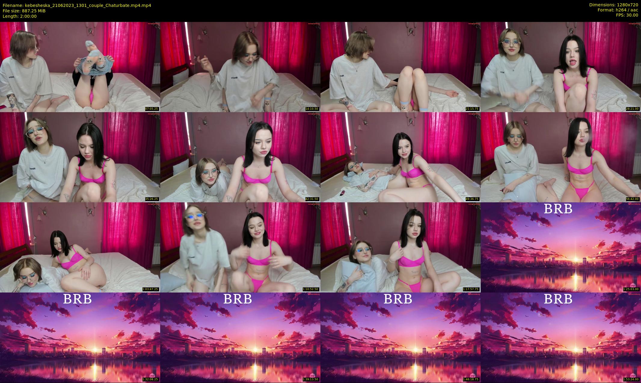 kebesheska — 120 minute Chaturbate couple cam show recording, 720p, Jun 21, 2023