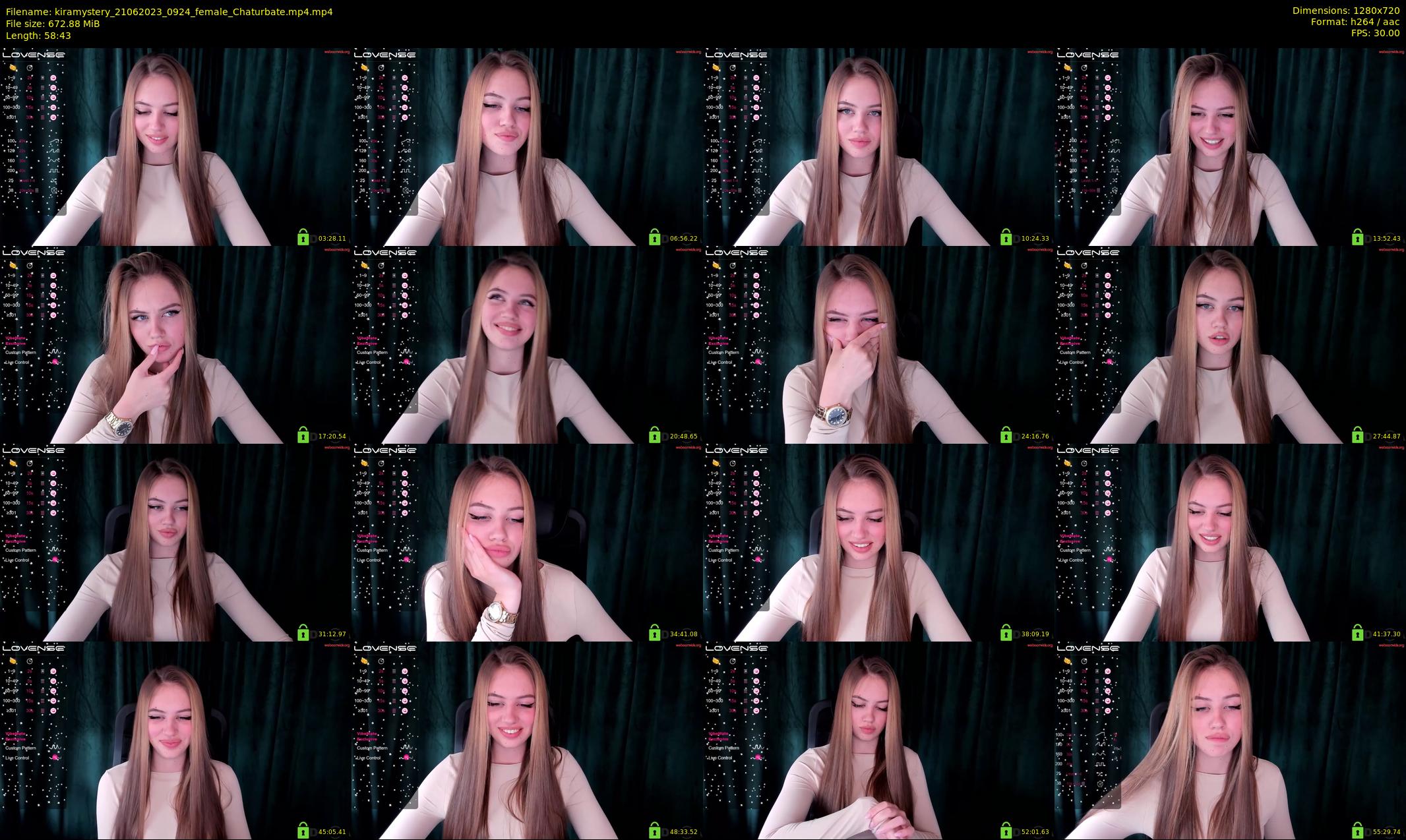 kiramystery — 59 minute Chaturbate female cam show recording, 720p, Jun 21, 2023