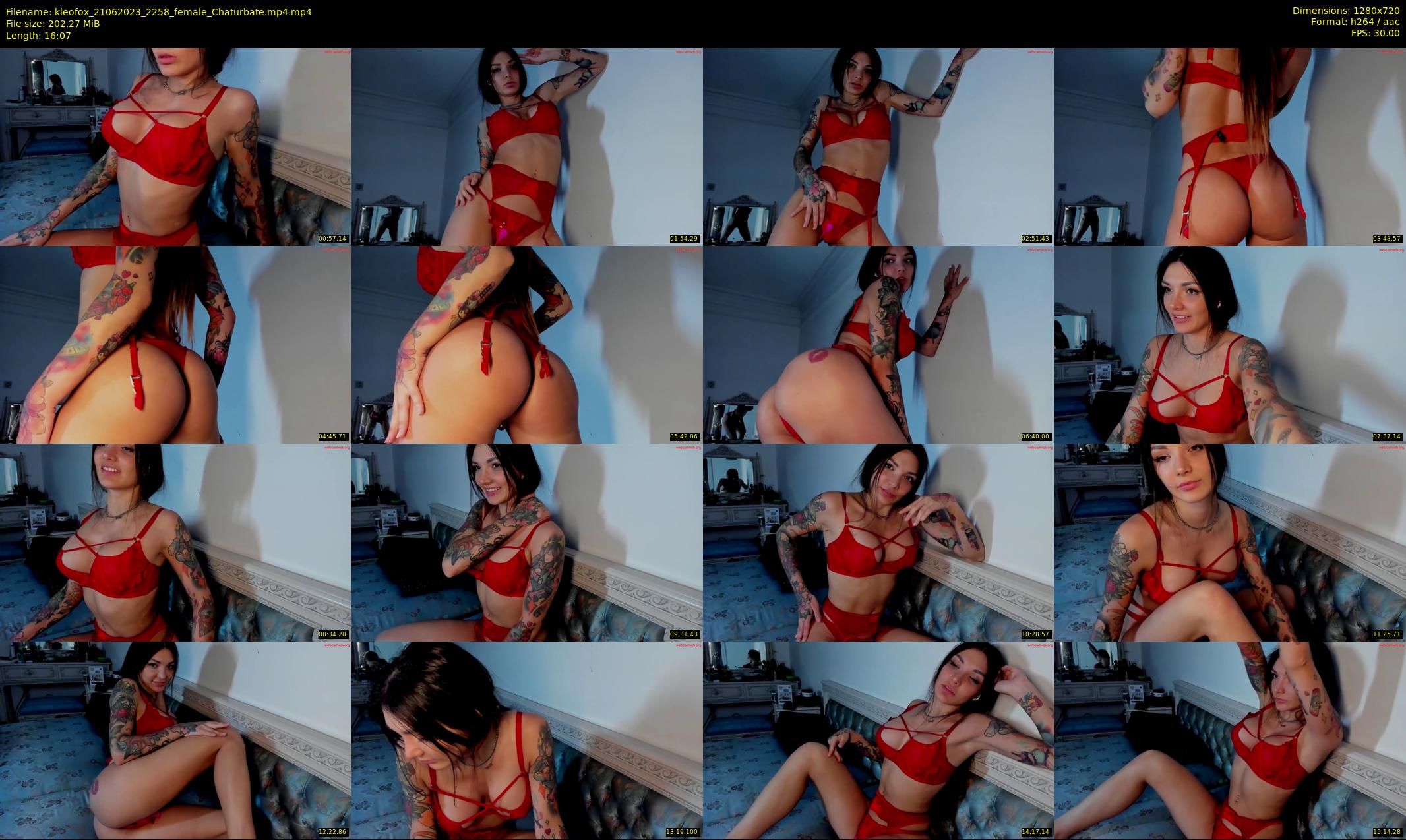 kleofox — 17 minute Chaturbate female cam show recording, 720p, Jun 21, 2023