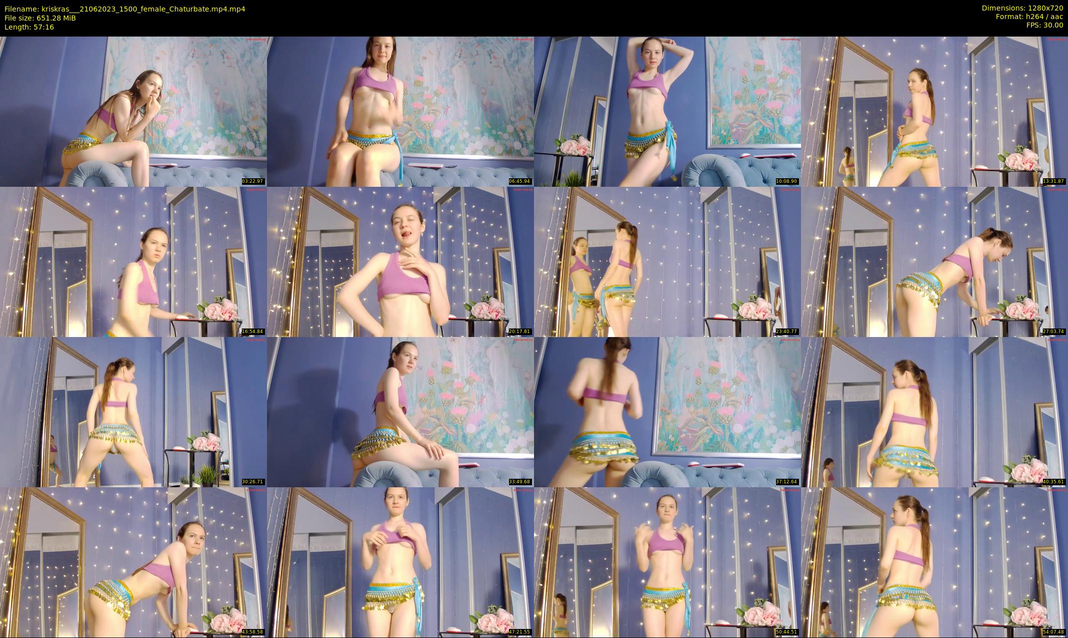 kriskras__ — 58 minute Chaturbate female cam show recording, 720p, Jun 21, 2023