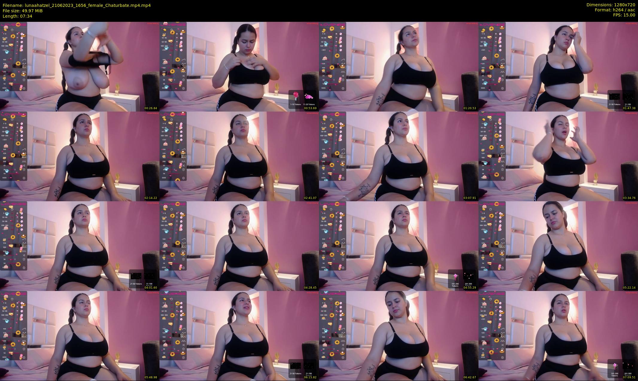 lunaahatzel — 8 minute Chaturbate female cam show recording, 720p, Jun 21, 2023