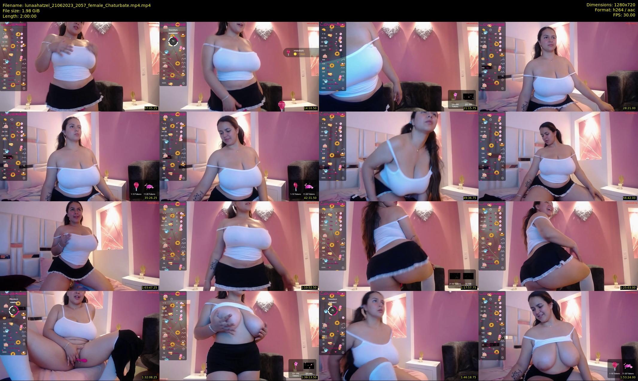lunaahatzel — 120 minute Chaturbate female cam show recording, 720p, Jun 21, 2023