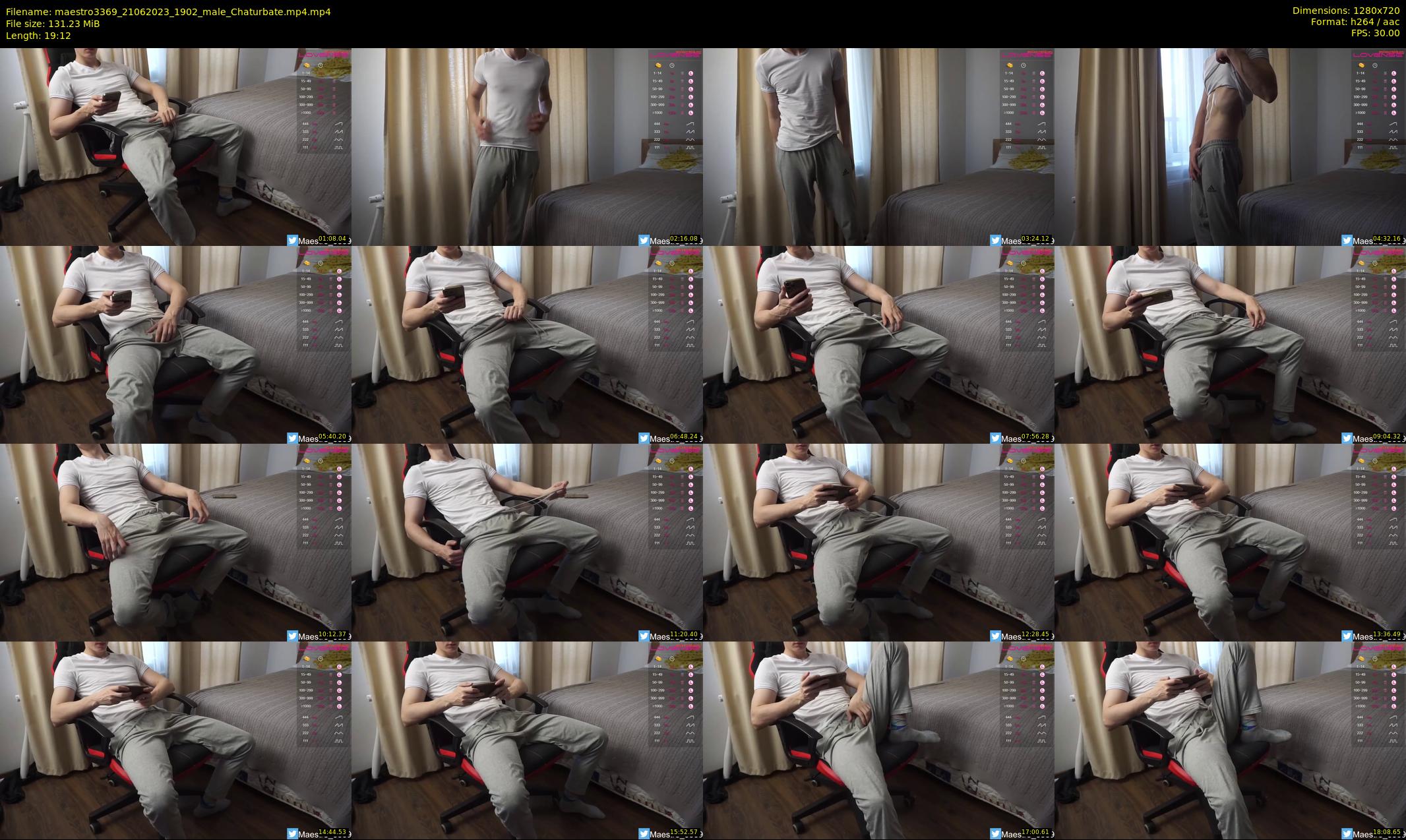 maestro3369 — 20 minute Chaturbate male cam show recording, 720p, Jun 21, 2023