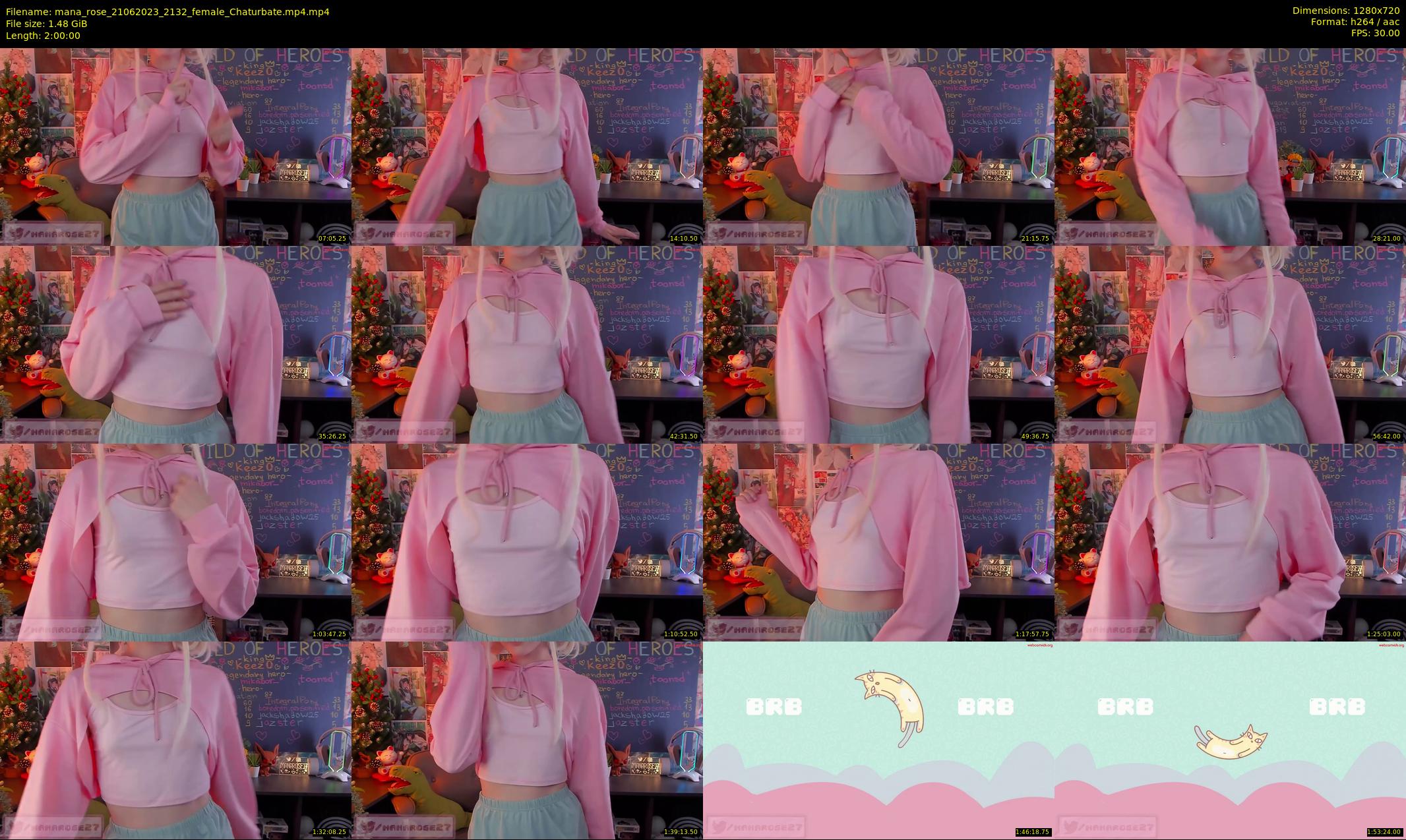 mana_rose — 120 minute Chaturbate female cam show recording, 720p, Jun 21, 2023