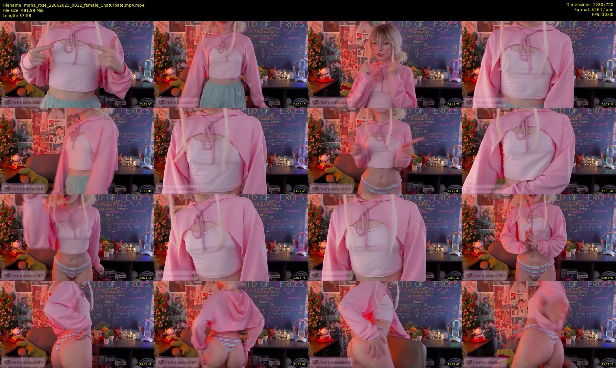 mana_rose — 38 minute Chaturbate female cam show recording, 720p, Jun 22, 2023