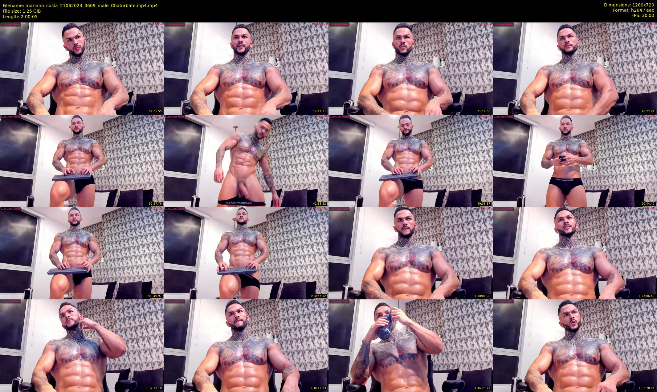 mariano_costa — 121 minute Chaturbate male cam show recording, 720p, Jun 21, 2023