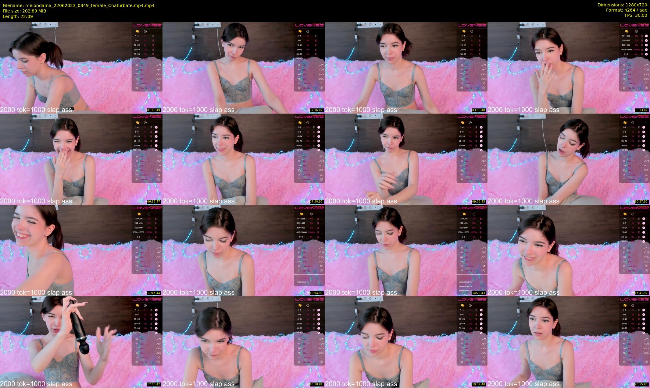 melondama — 23 minute Chaturbate female cam show recording, 720p, Jun 22, 2023
