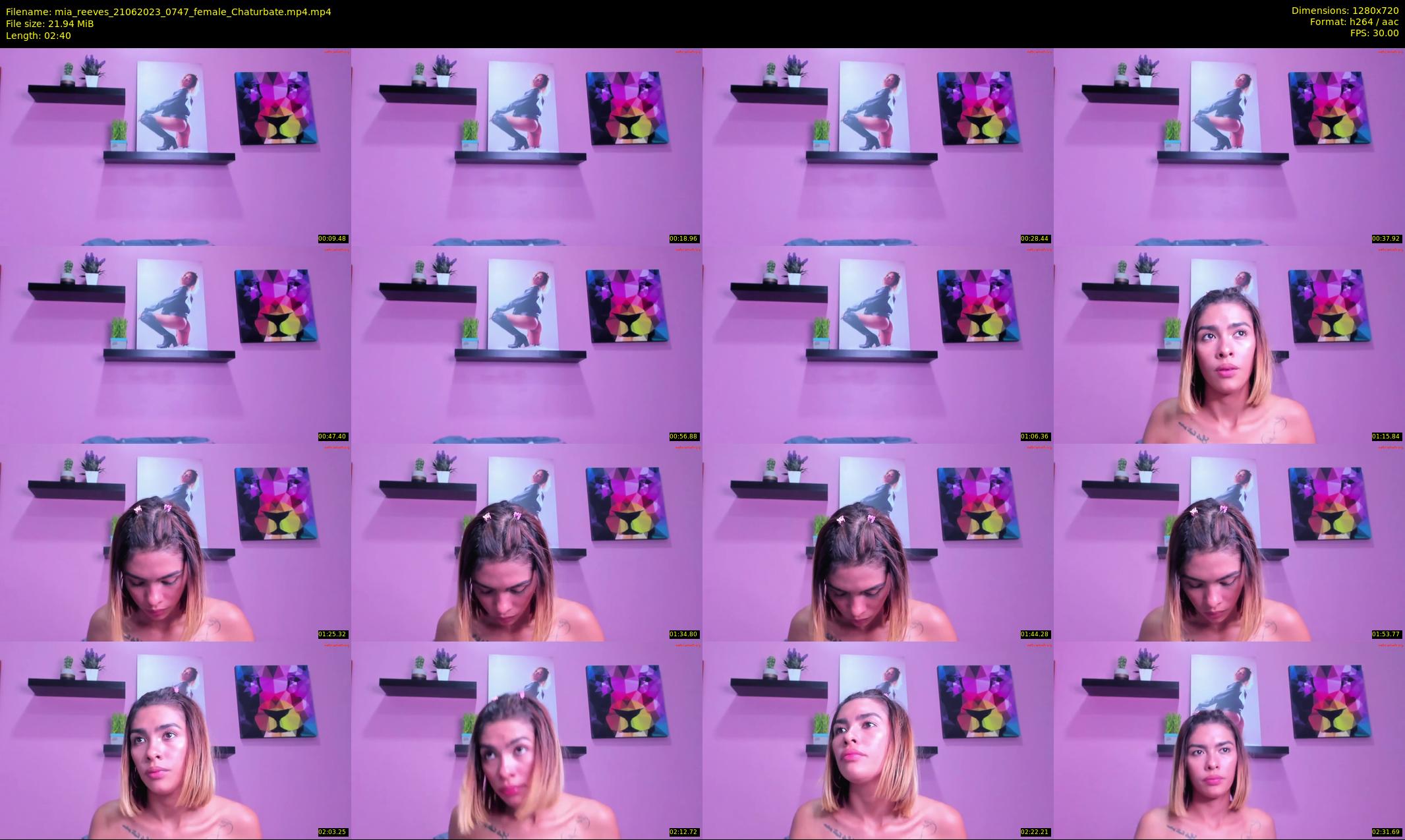 mia_reeves — 3 minute Chaturbate female cam show recording, 720p, Jun 21, 2023