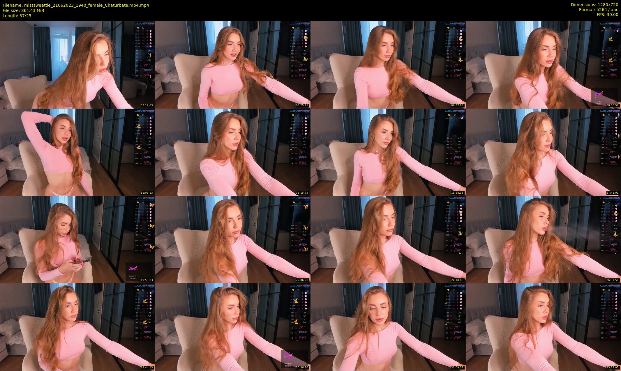 misssweettie — 38 minute Chaturbate female cam show recording, 720p, Jun 21, 2023