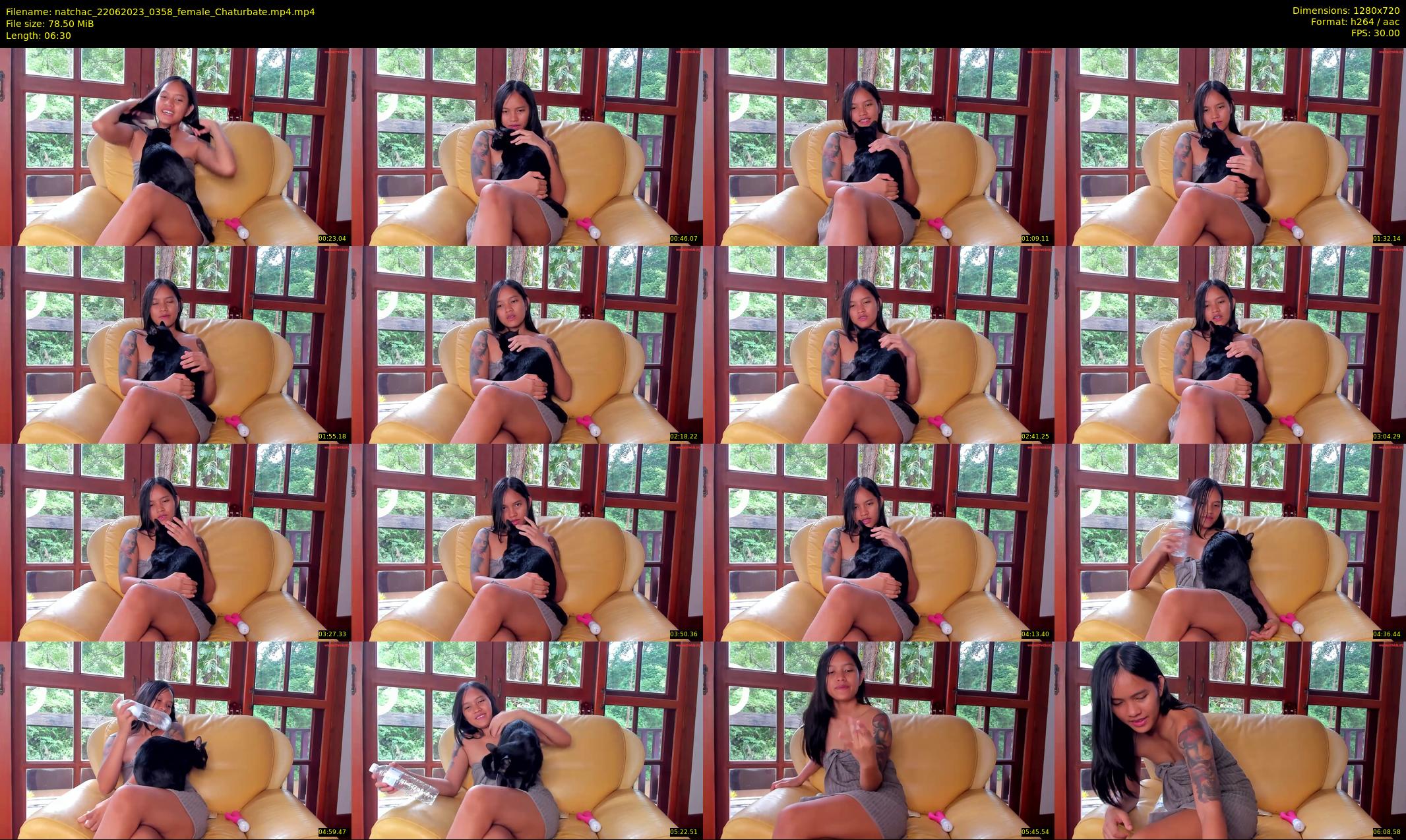 natchac — 7 minute Chaturbate female cam show recording, 720p, Jun 22, 2023