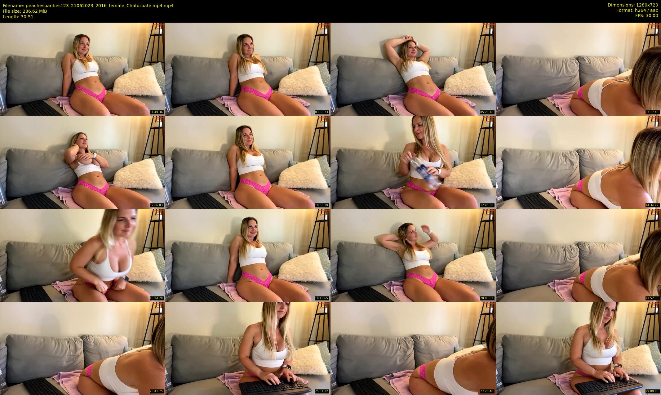 peachespanties123 — 31 minute Chaturbate female cam show recording, 720p, Jun 21, 2023