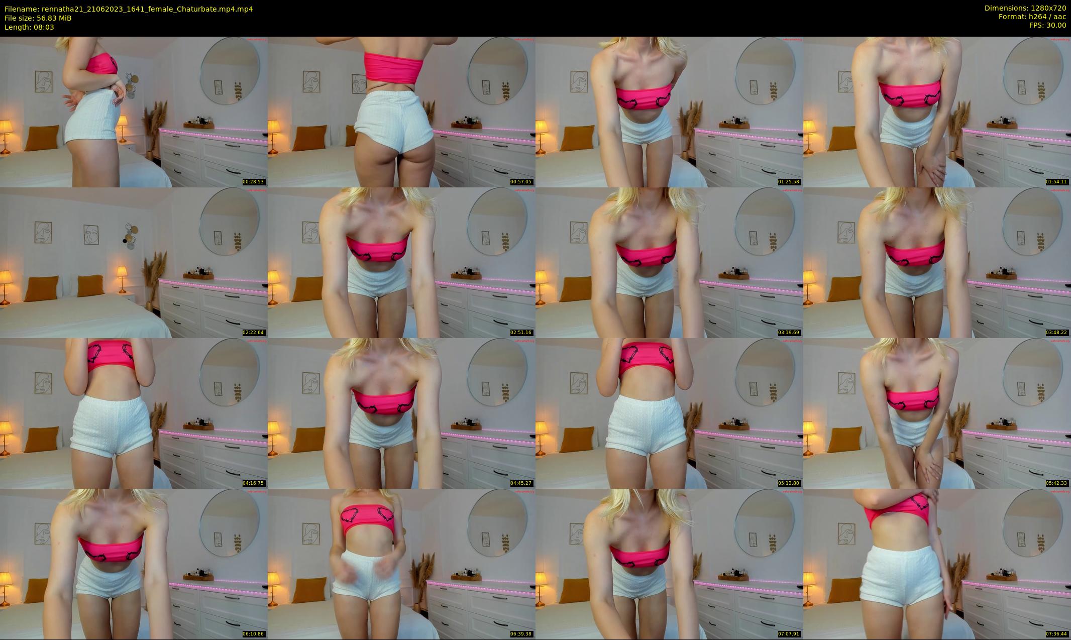 rennatha21 — 9 minute Chaturbate female cam show recording, 720p, Jun 21, 2023