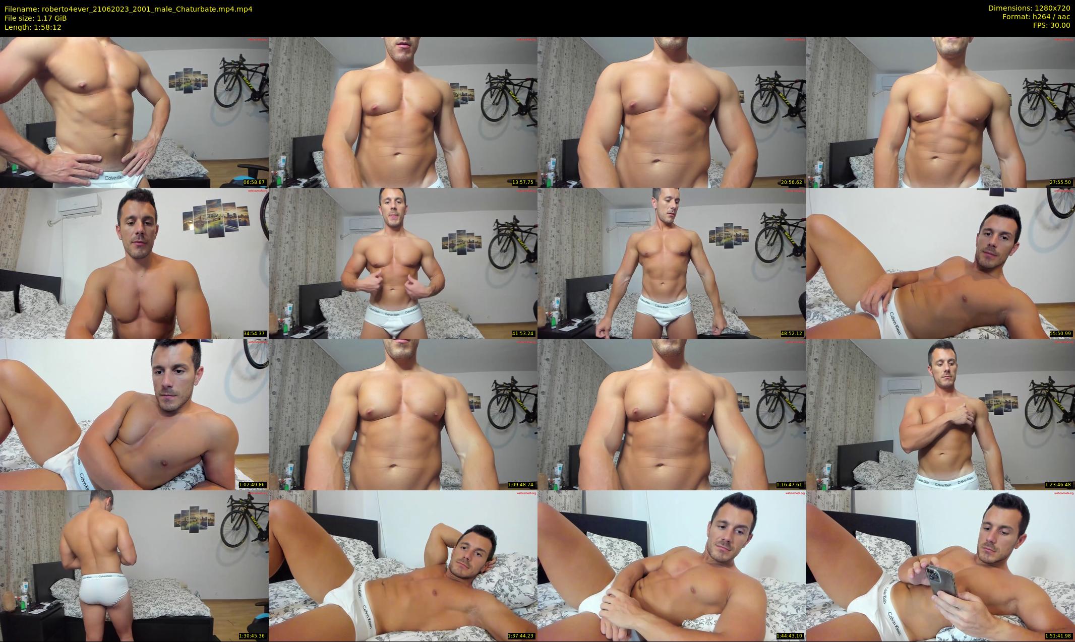 roberto4ever — 119 minute Chaturbate male cam show recording, 720p, Jun 21, 2023